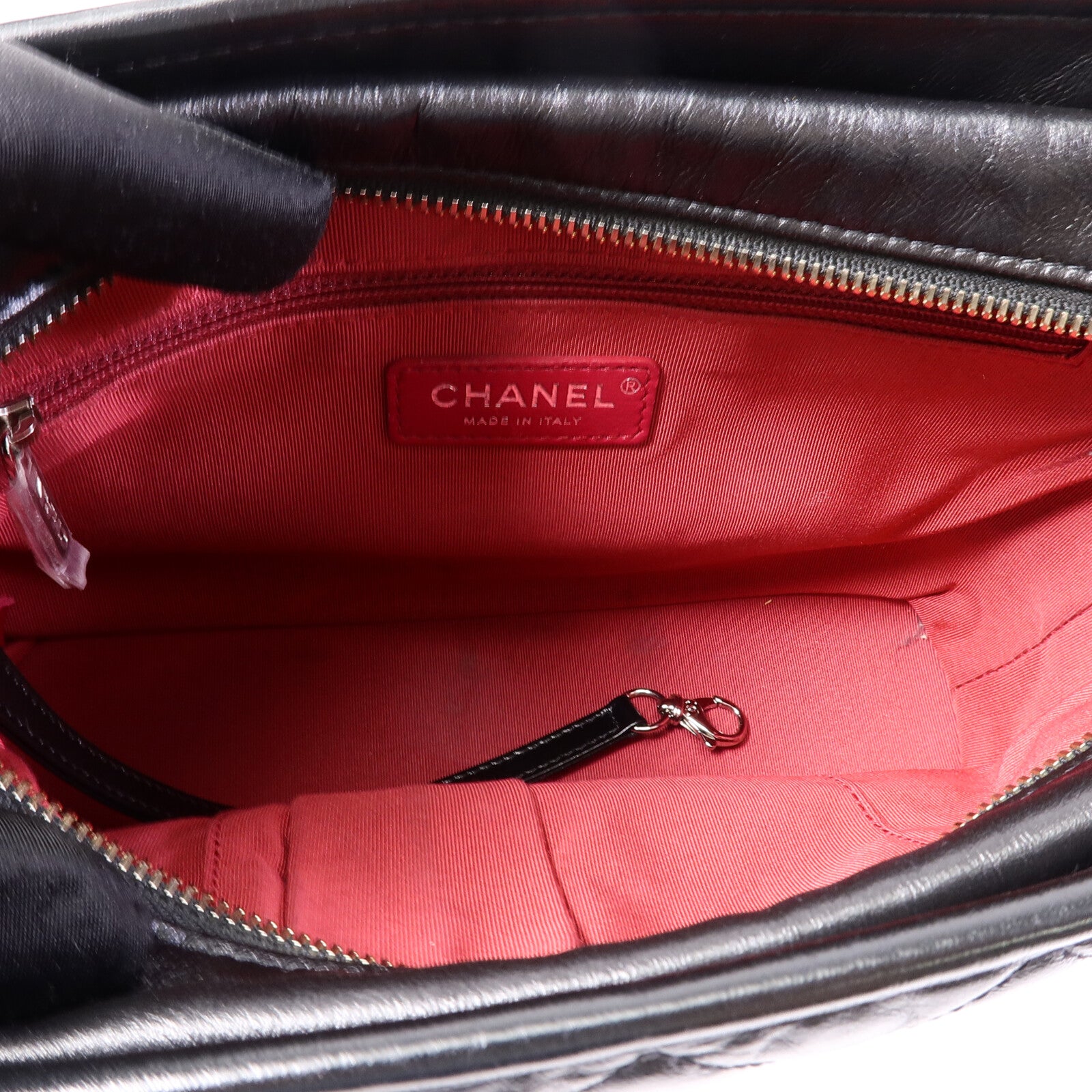 CHANEL 牛皮皮革Gabrielle Medium鏈帶肩背袋