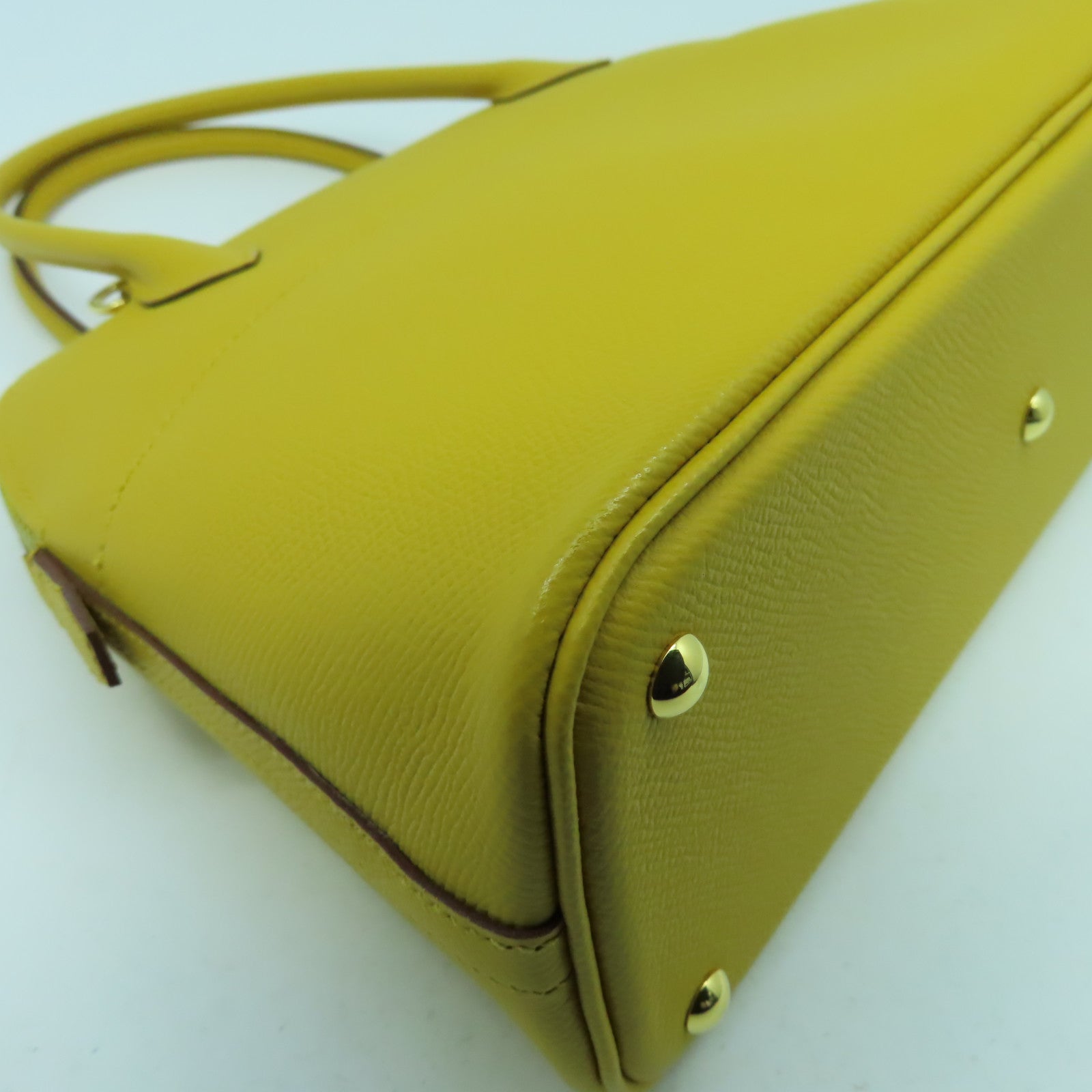 HERMES 【激減優惠】Epsom皮革Bolide 27金扣手挽肩背兩用袋Jaune Ambre黃色