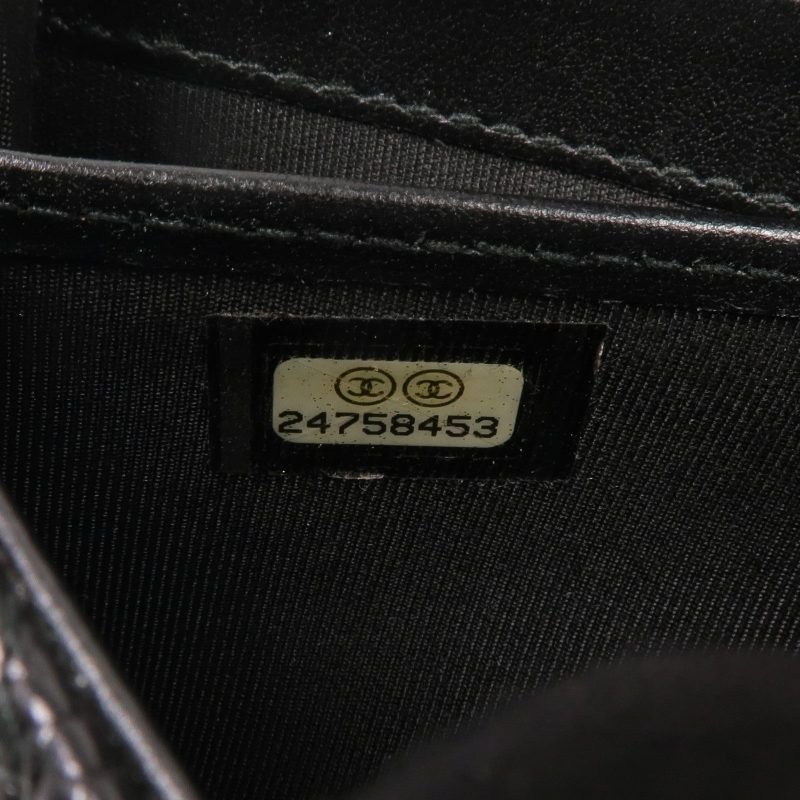 CHANEL 牛皮皮革Long Wallet銀扣長錢包