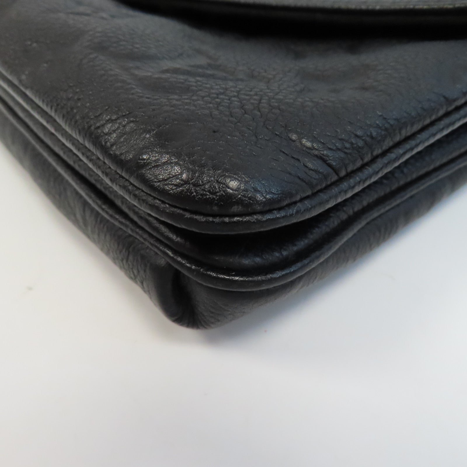 LOUIS VUITTON Monogram Empreinte Twice金扣肩背袋黑色