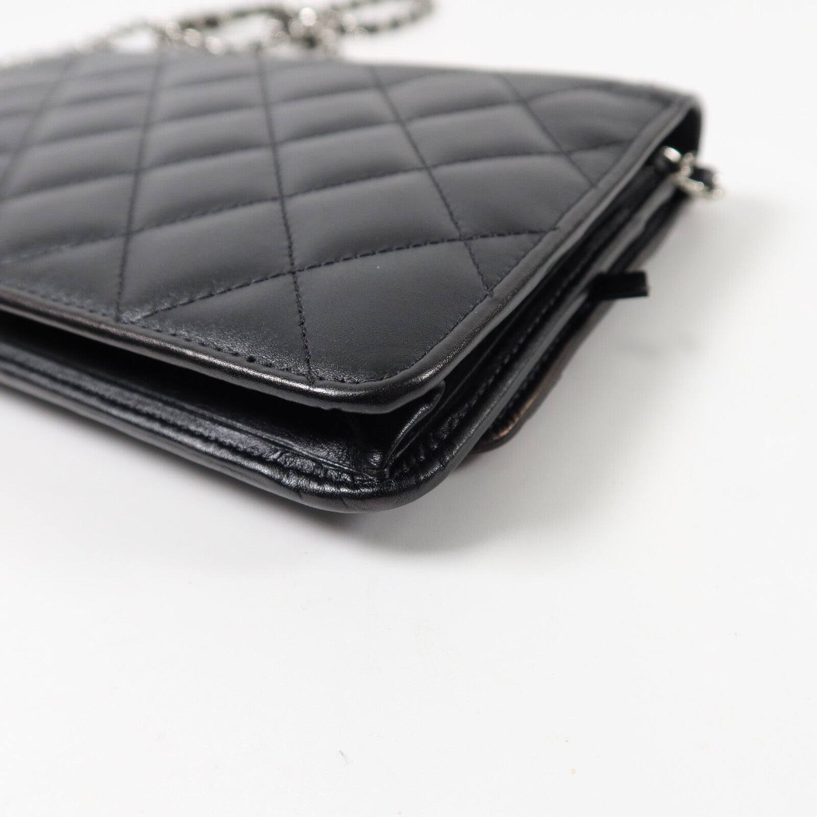 CHANEL 羊皮皮革Cambon Woc鏈帶肩背袋