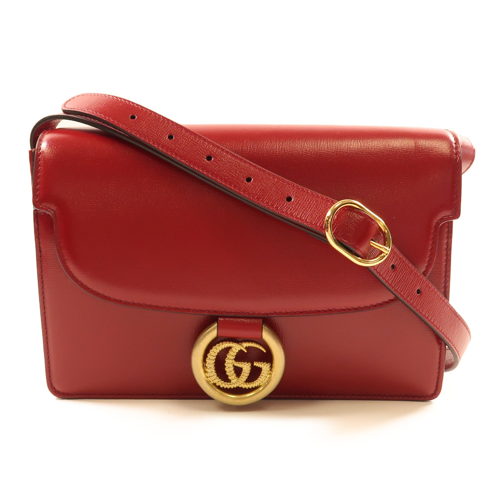 GUCCI 牛皮皮革Shoulder Bag金扣肩背袋