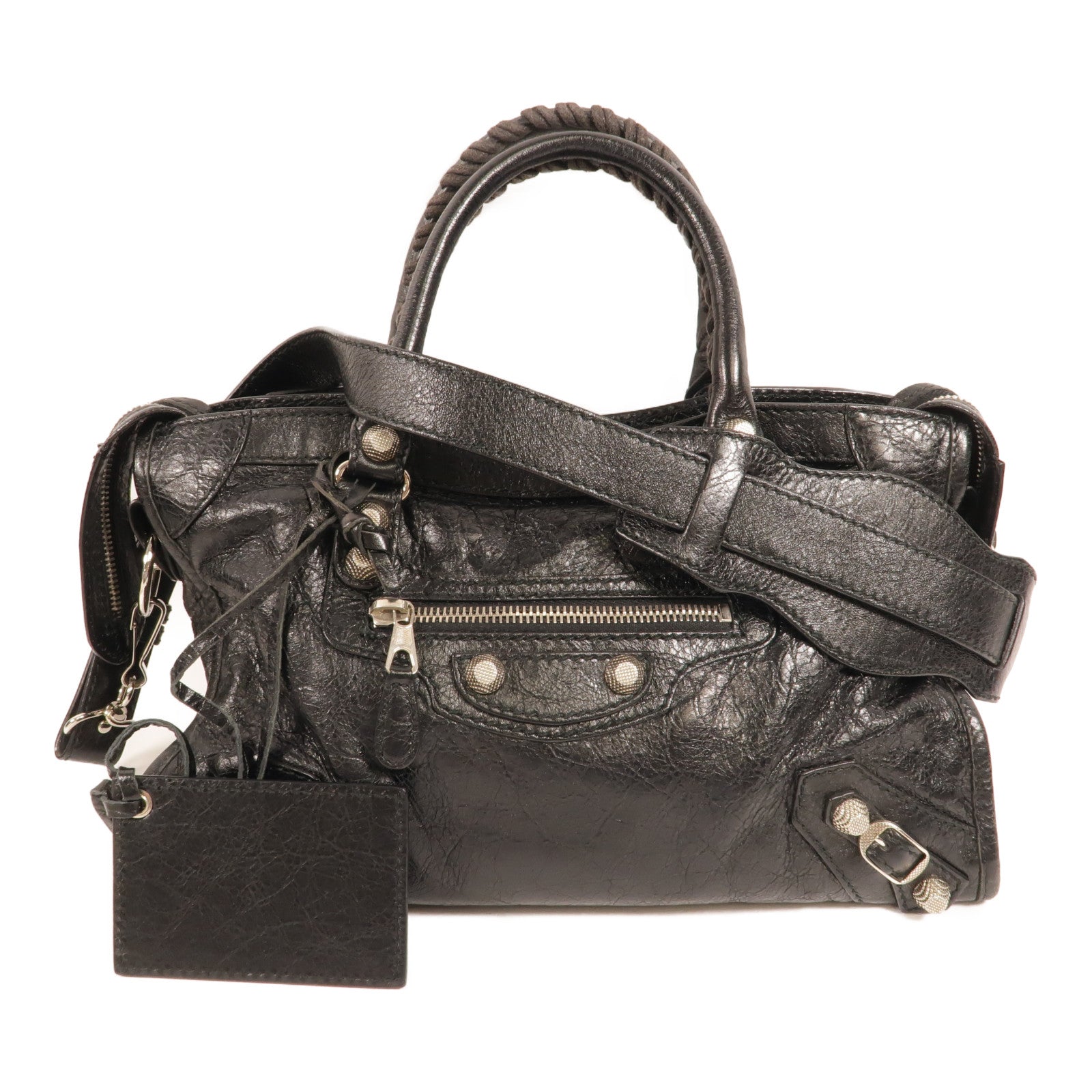 BALENCIAGA 羊皮皮革Giant New City手挽肩背兩用袋