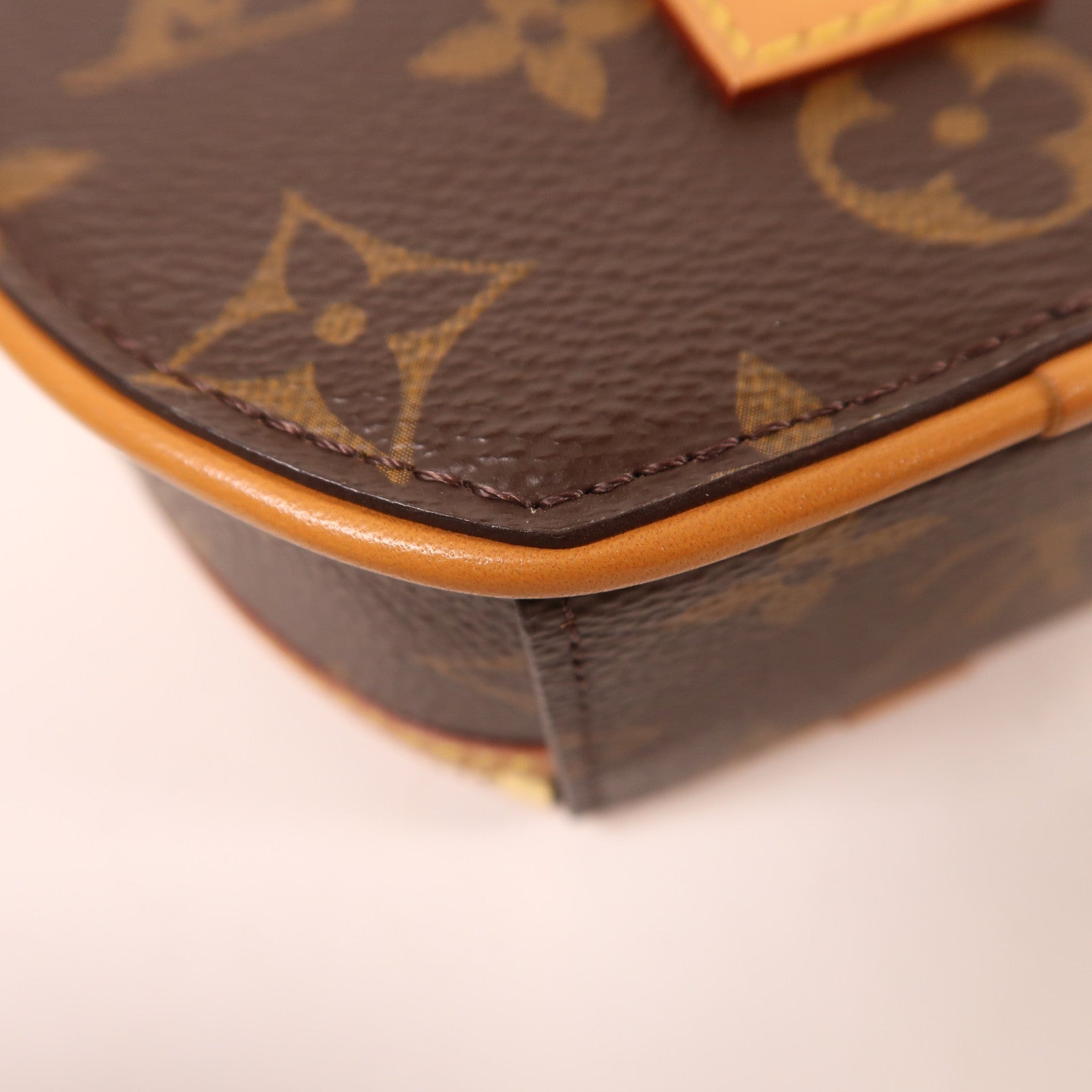 LOUIS VUITTON Monogram Mini Boite Chapeau金扣手挽肩背兩用袋棕色