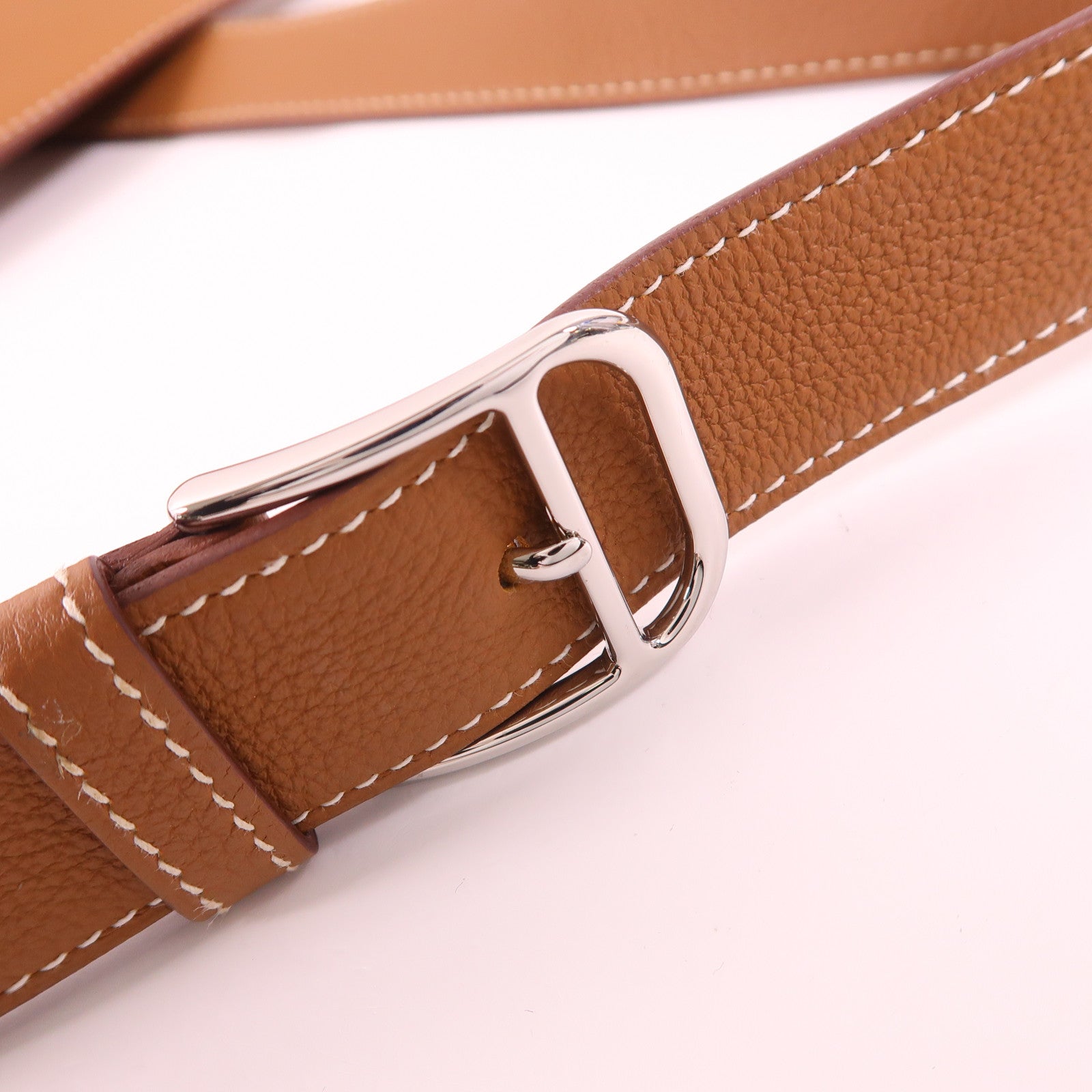 HERMES Togo皮革Steve Light Junior肩背袋37 Gold