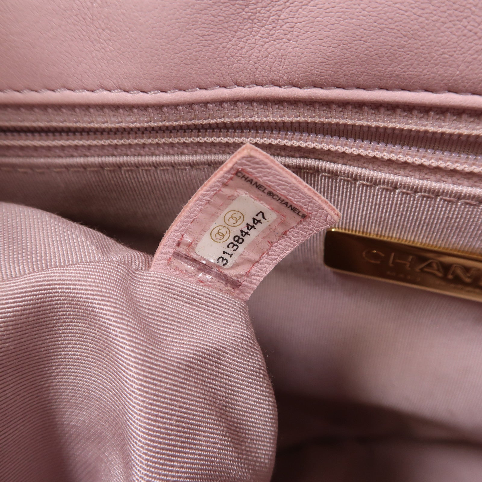 CHANEL 羊皮皮革Chanel 19 Large手挽肩背兩用袋