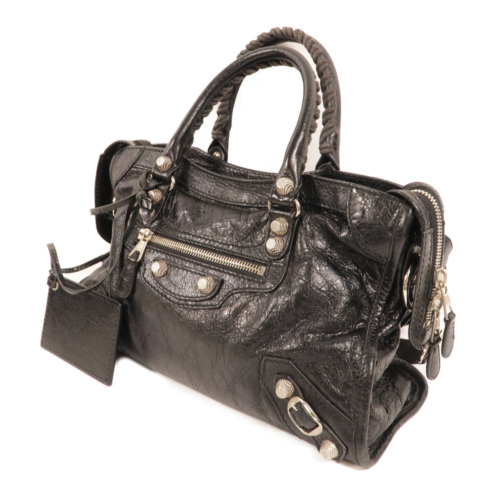 BALENCIAGA 羊皮皮革Giant New City手挽肩背兩用袋
