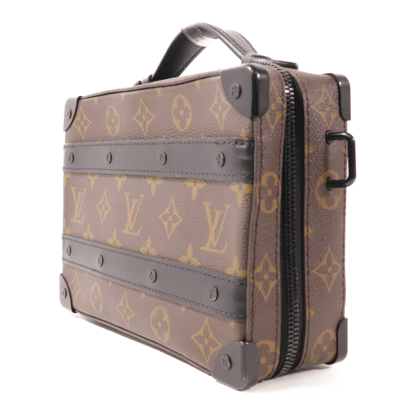 LOUIS VUITTON LV Handle Soft Truck 2way Shoulder Bag M45935 Monogram Macassar