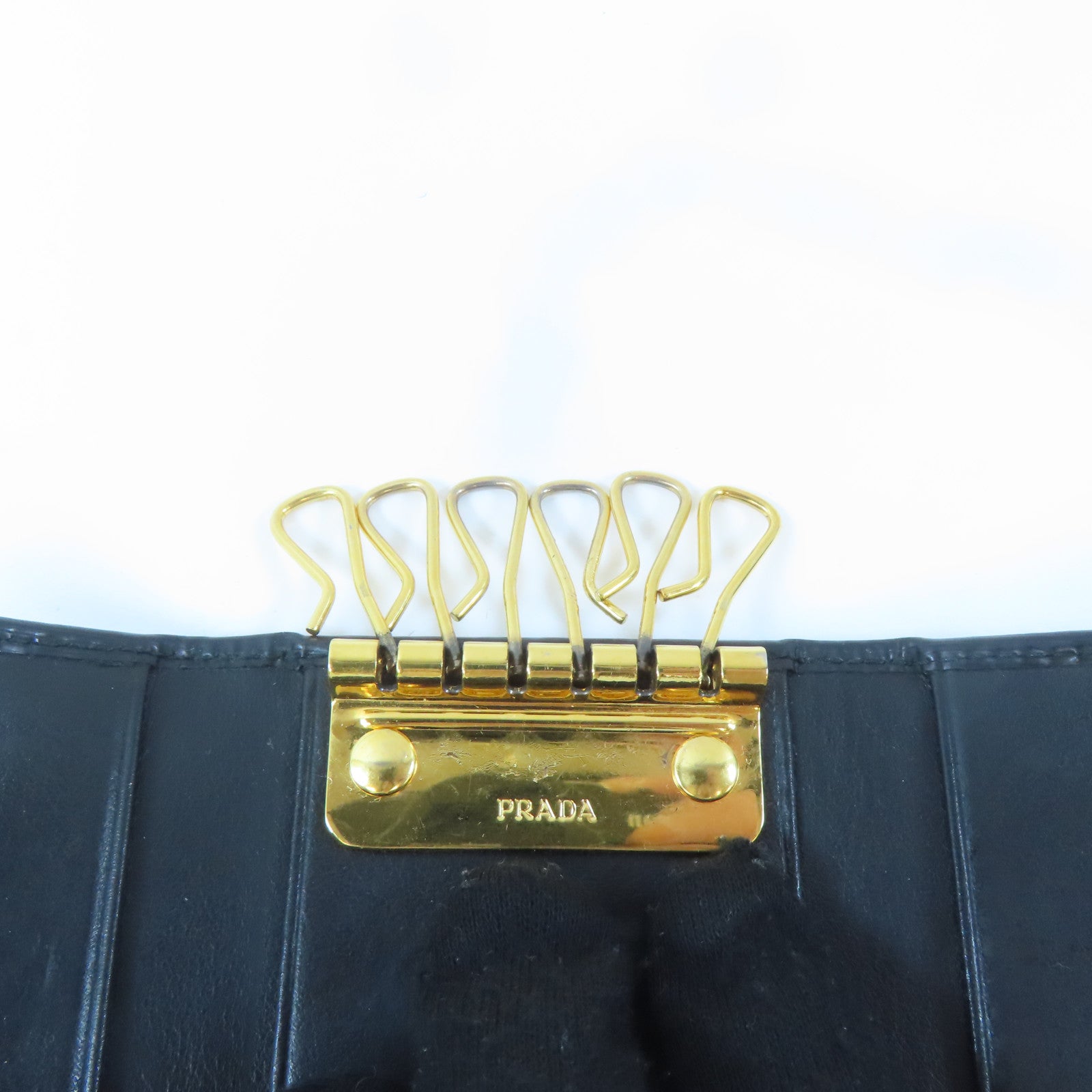 PRADA 牛皮皮革Key Case鎖匙包黑色