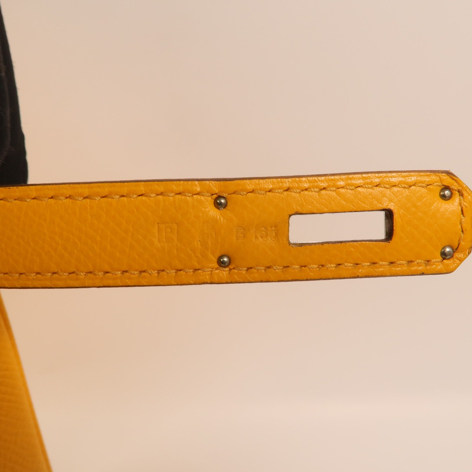 HERMES Epsom皮革Birkin 35銀扣手挽袋Jaune Ambre