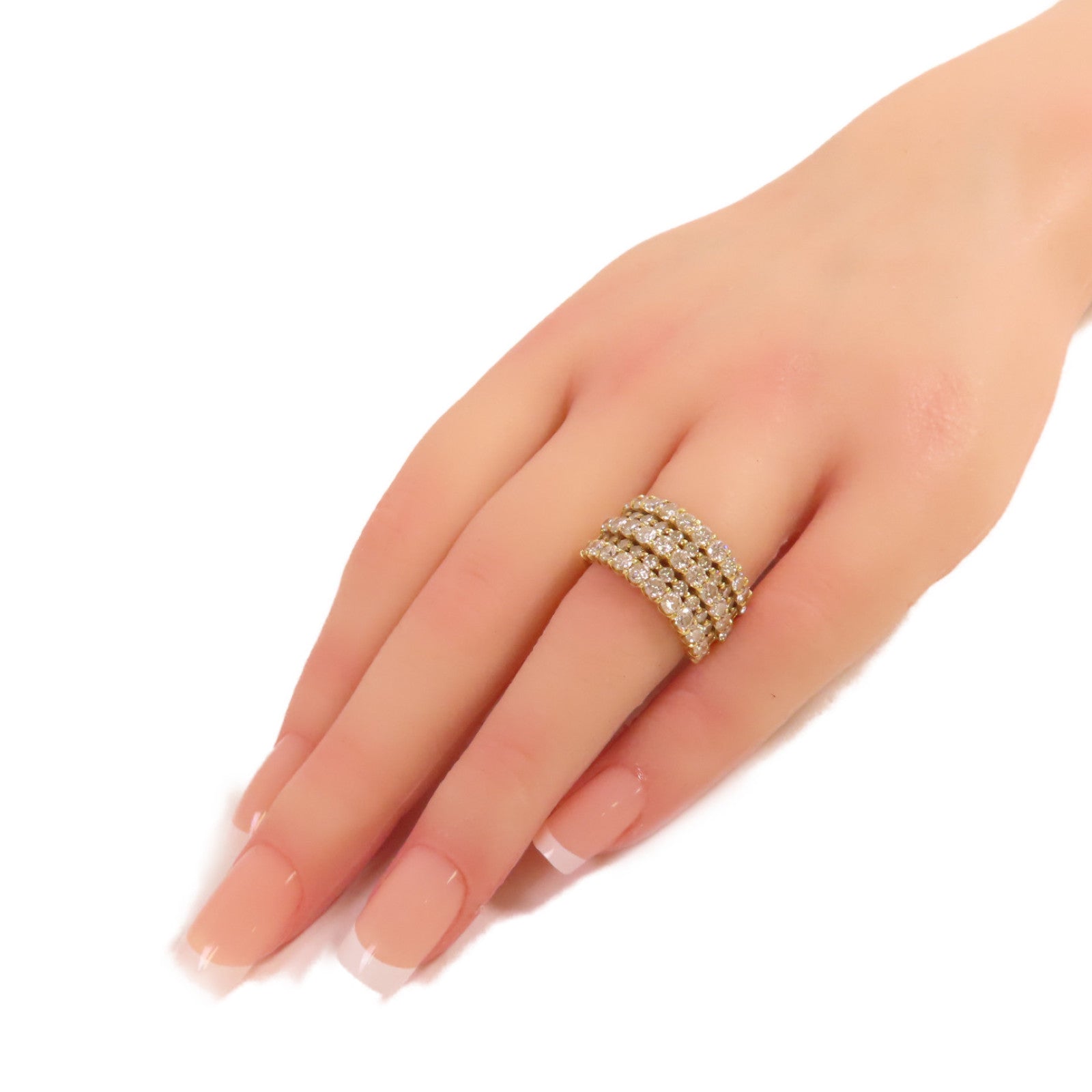 JEWELRY 18K黃金/3.00ct鑚石Diamond Ring戒指US#6