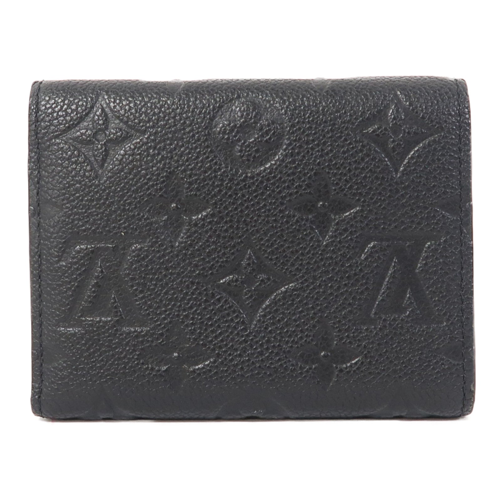 LOUIS VUITTON Monogram Empreinte Victorine Wallet金扣錢包黑色
