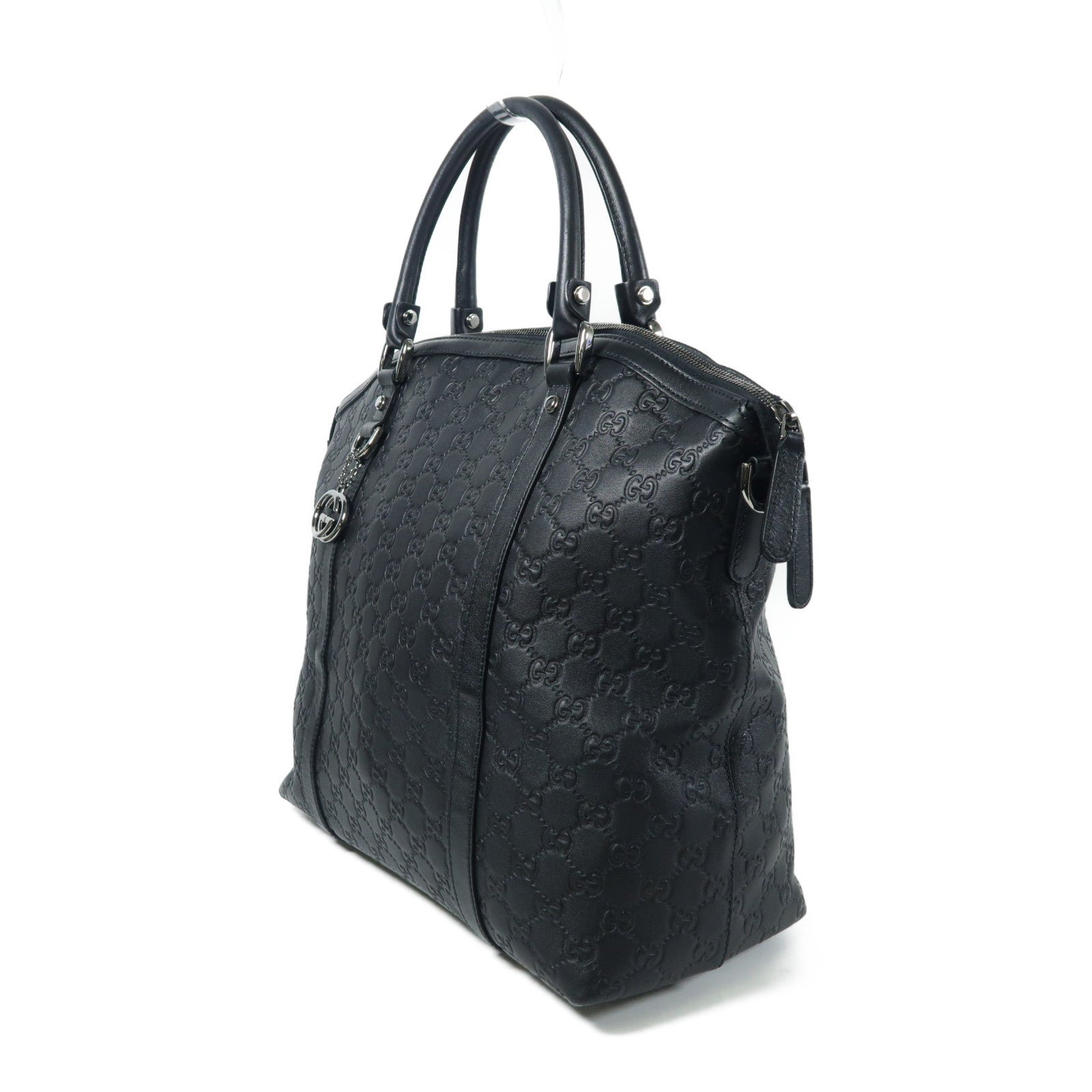 GUCCI GG SHW 2way Shoulder Bag 339551 Calfskin Leather Black