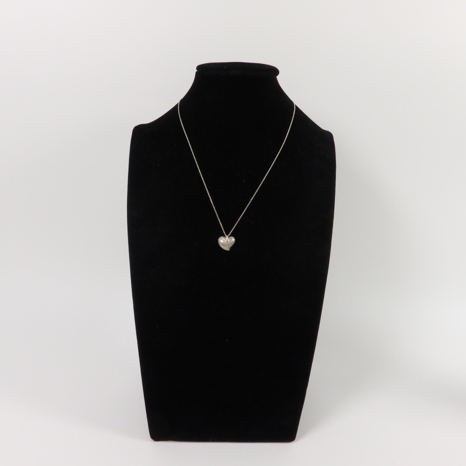 TIFFANY＆CO 925純銀Heart Pendant Necklace項鍊