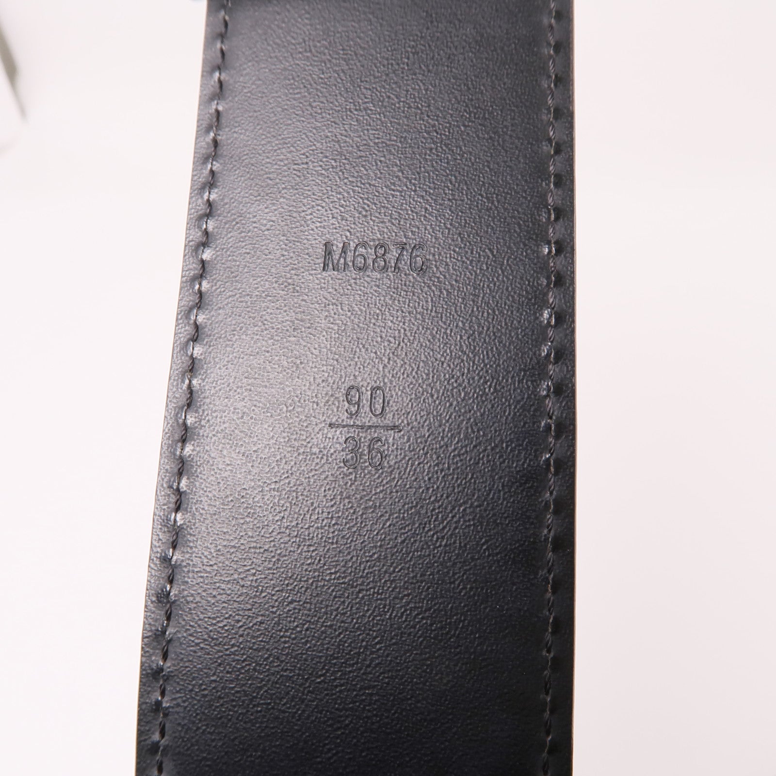 LOUIS VUITTON Micro Damier Belt銀扣腰帶棕色/黑色