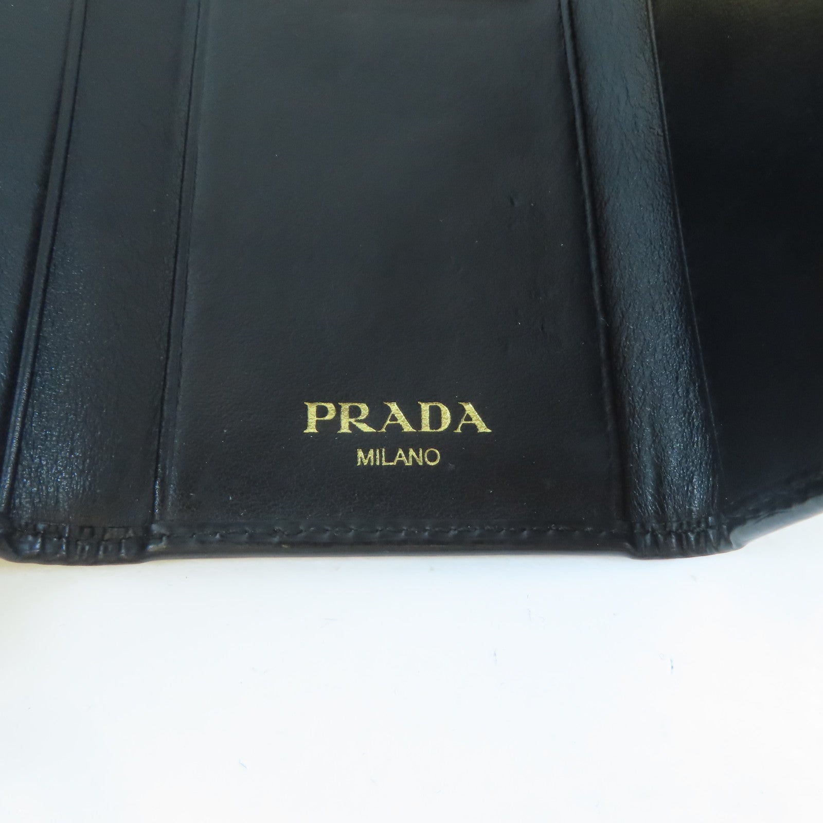 PRADA 牛皮皮革Key Case鎖匙包黑色