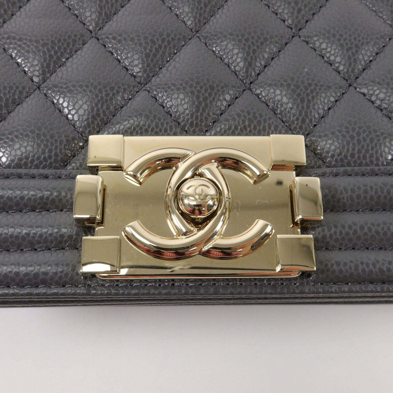 CHANEL 牛皮皮革Boy 20鏈帶肩背袋