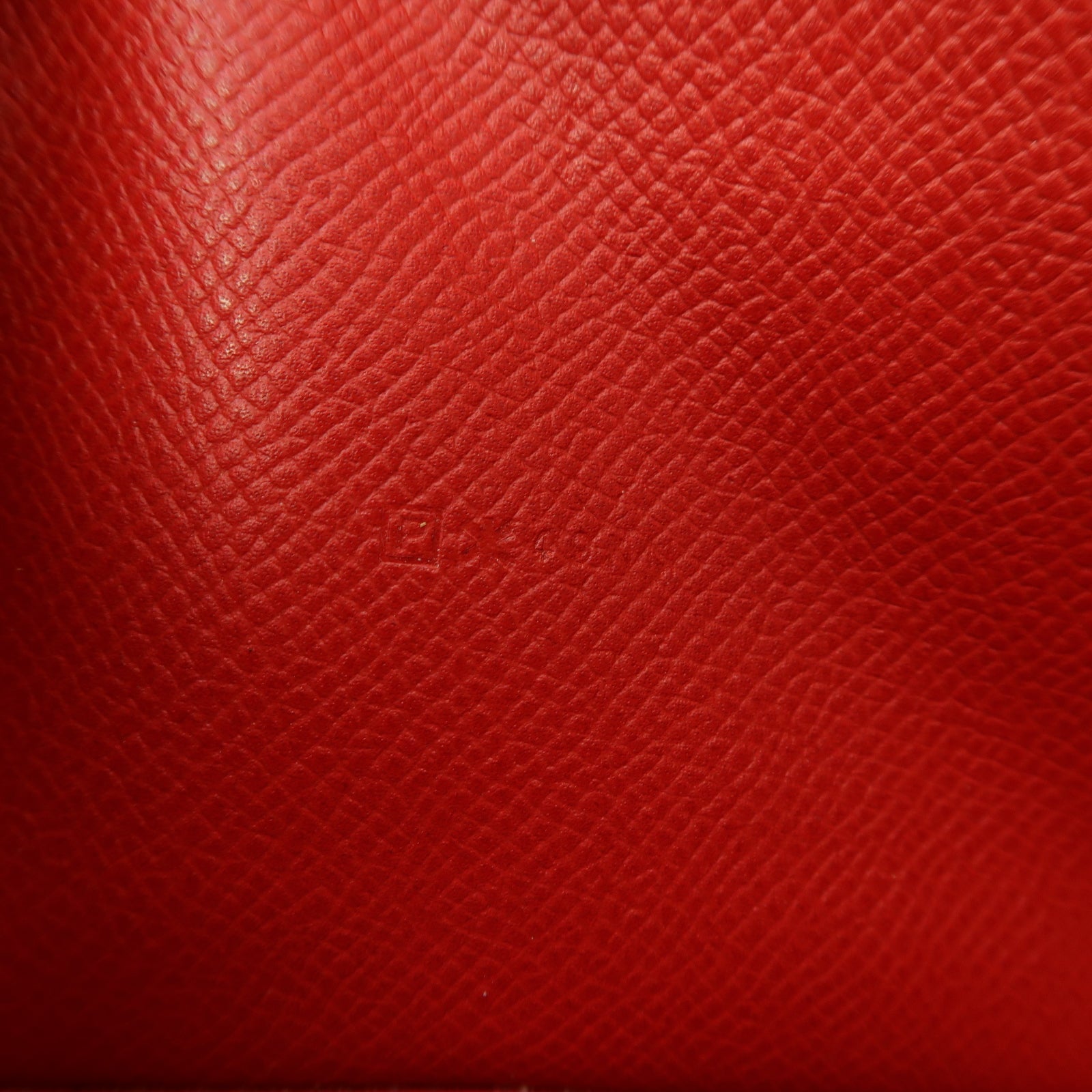 HERMES 【激減優惠】Epsom皮革Zipped Long Wallet銀扣長錢包Rouge Casaque紅色