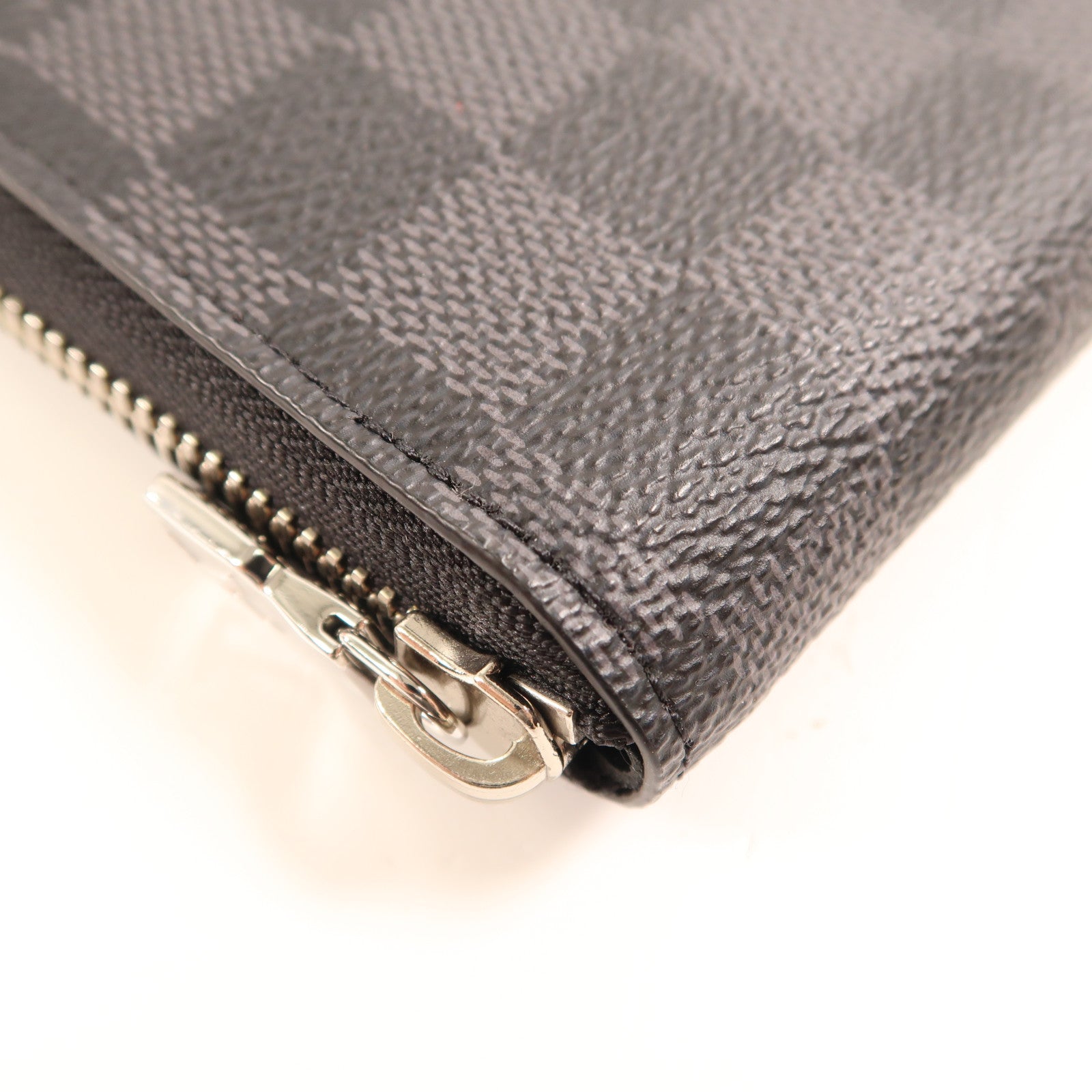 LOUIS VUITTON Damier Graphite Zippy Wallet Horizontal銀扣長錢包
