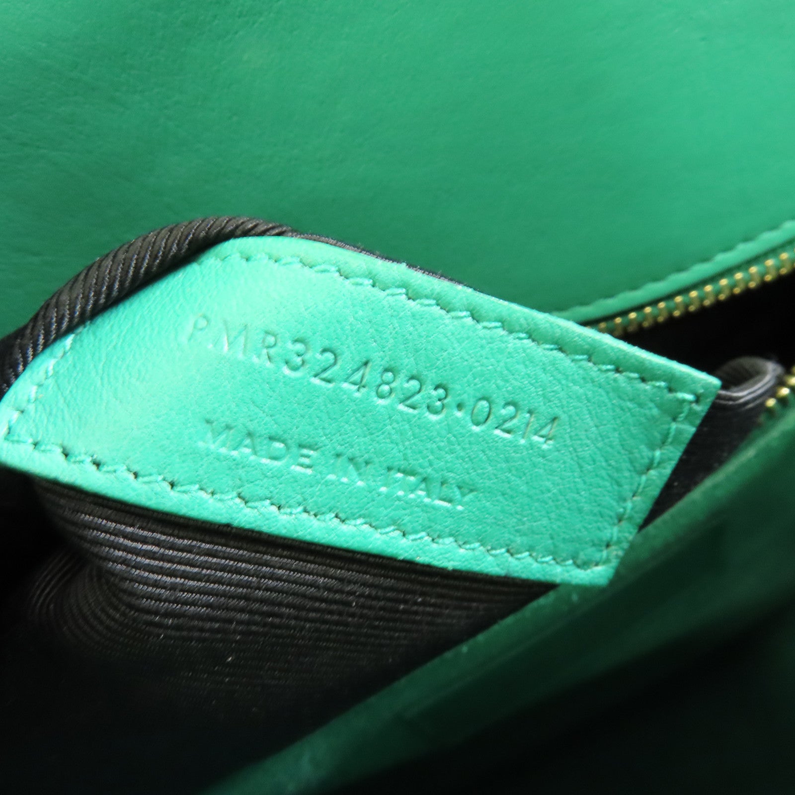 YVES SAINT LAURENT 牛皮皮革Shoulder Bag金扣手挽肩背兩用袋綠色