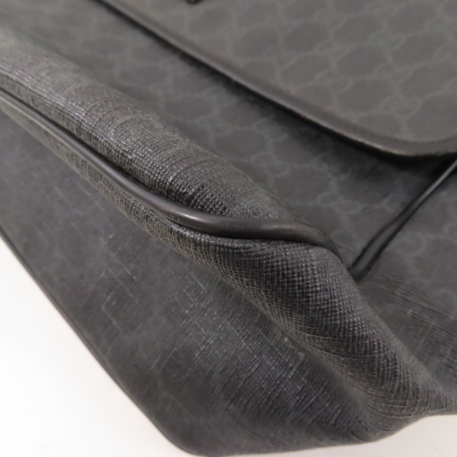 GUCCI GG Shoulder Bag 169935 PVC Coated Canvas Black