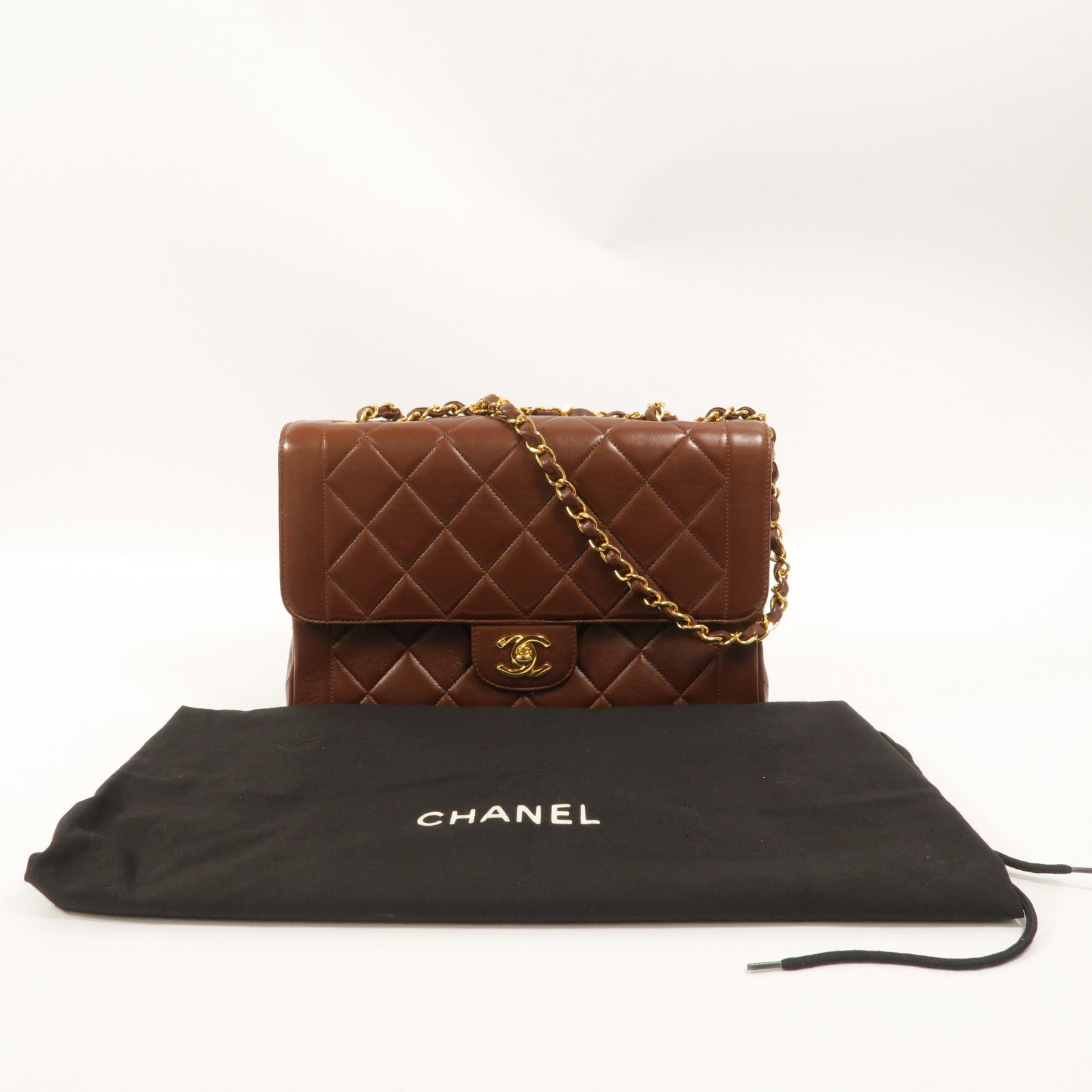 CHANEL 羊皮皮革Vintage Diana Medium鏈帶肩背袋