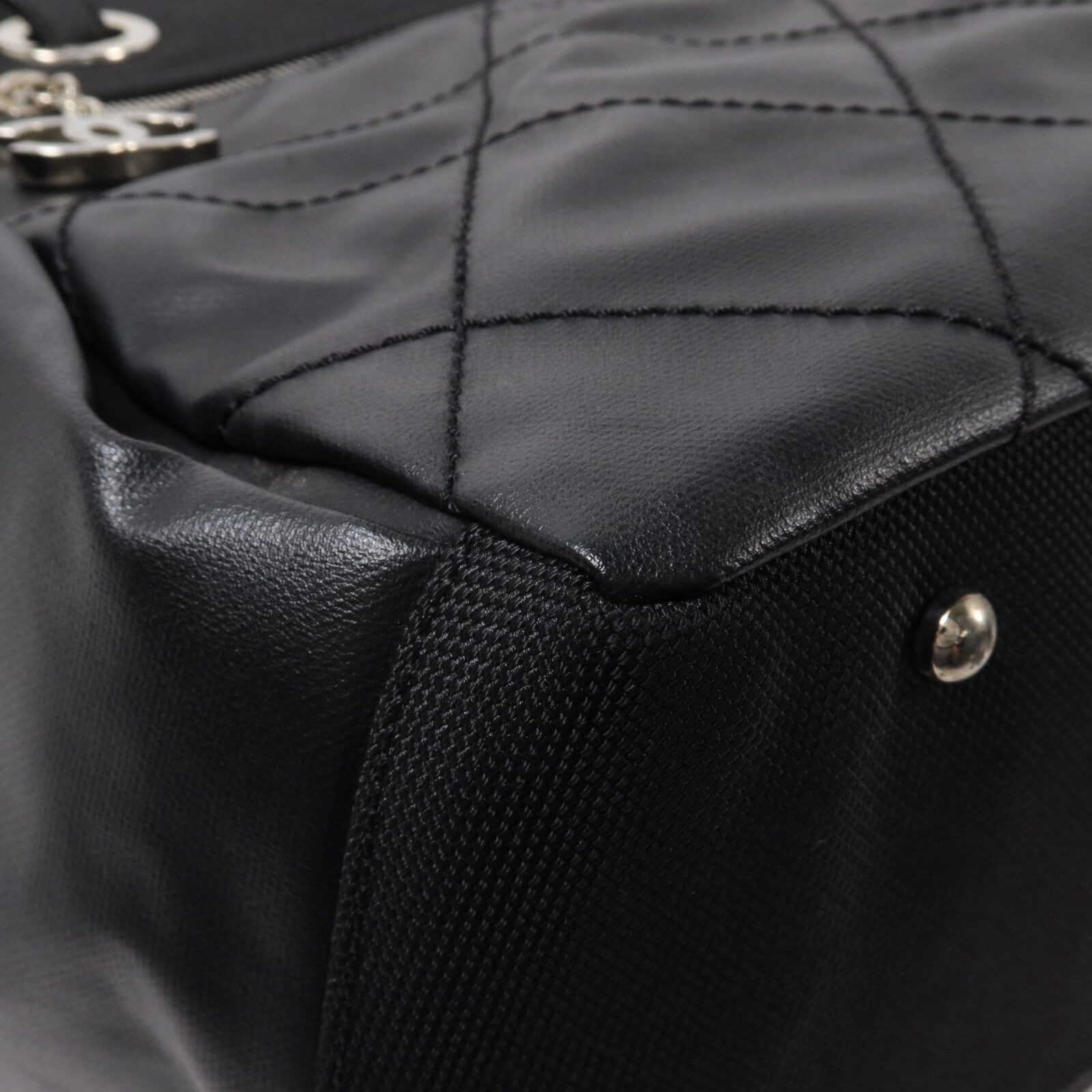 CHANEL 塗層帆布/Paris Biarritz Tote手挽袋