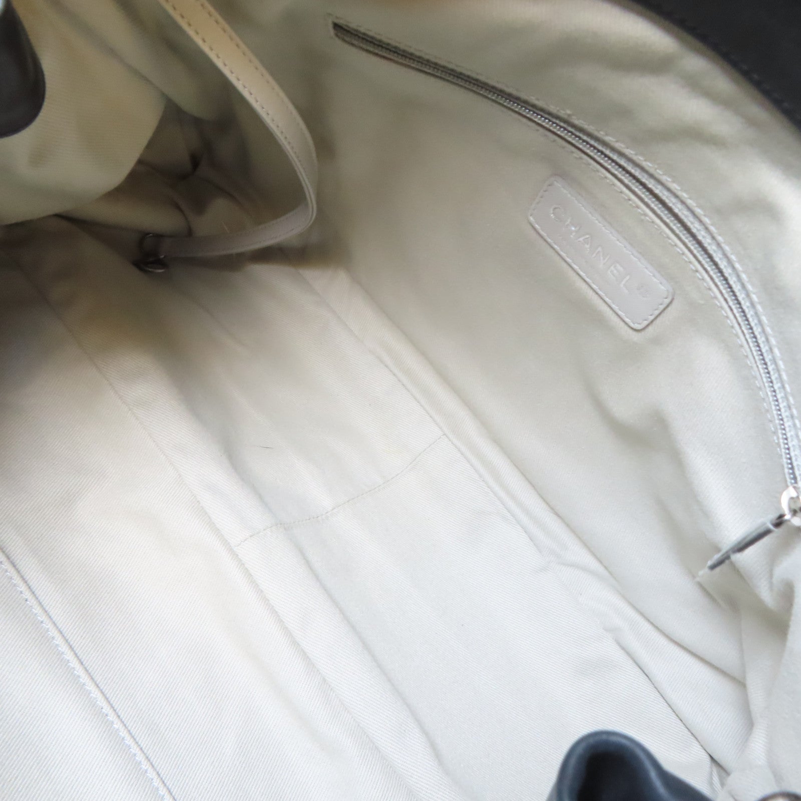 CHANEL 菱格牛皮皮革Shoulder Bag鏈帶肩背袋黑色