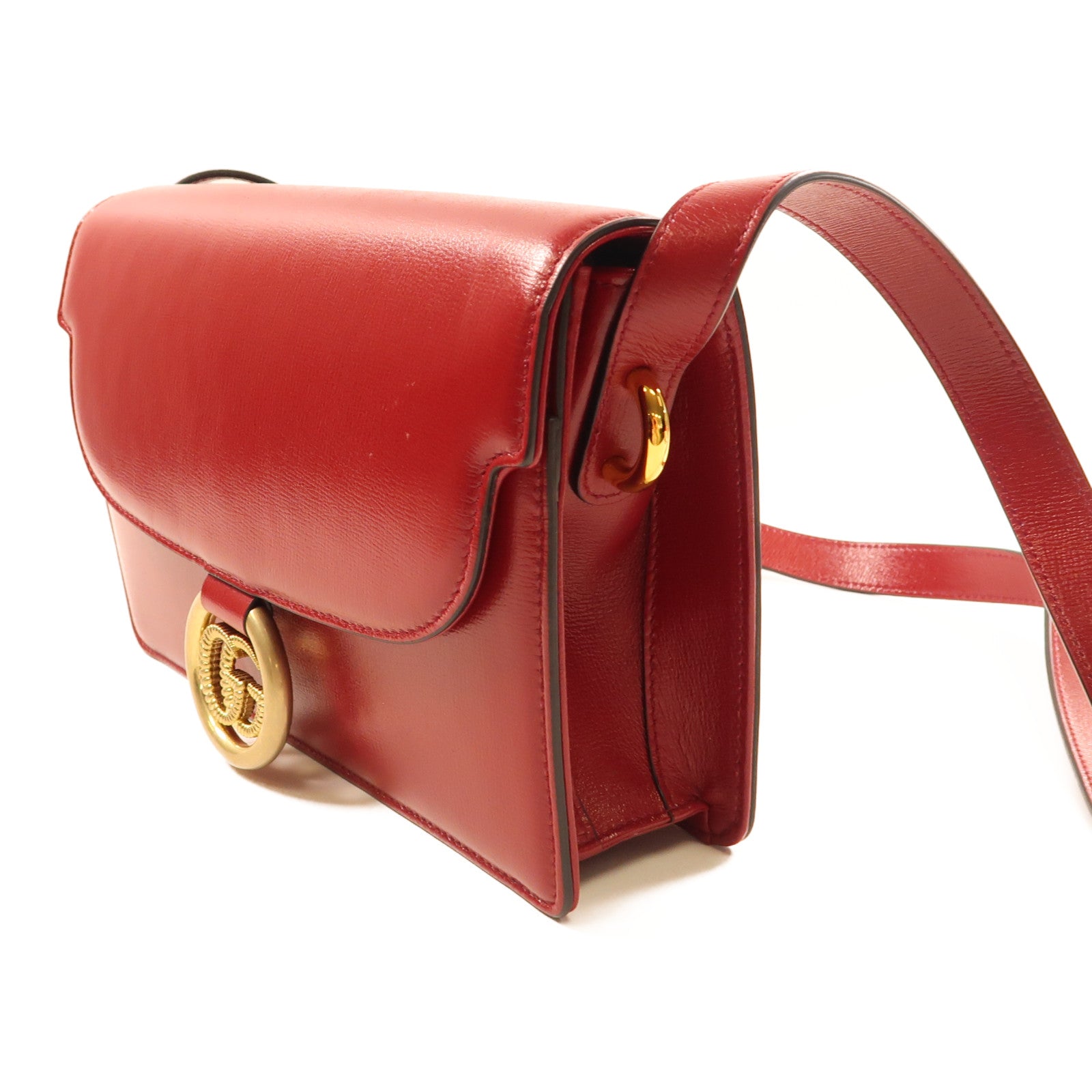 GUCCI 牛皮皮革Shoulder Bag金扣肩背袋
