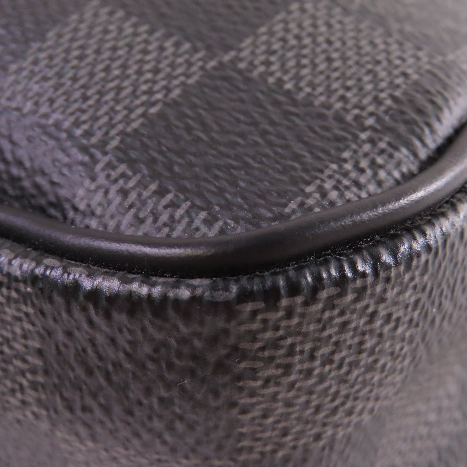 LOUIS VUITTON Damier Graphite Briefcase銀扣手挽肩背兩用袋黑色/灰色