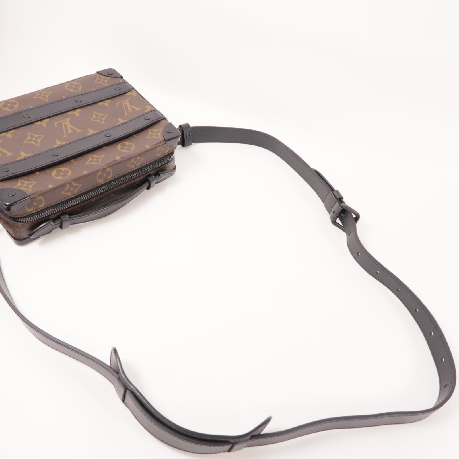 LOUIS VUITTON Monogram Macassar Handle Soft Truck手挽肩背兩用袋