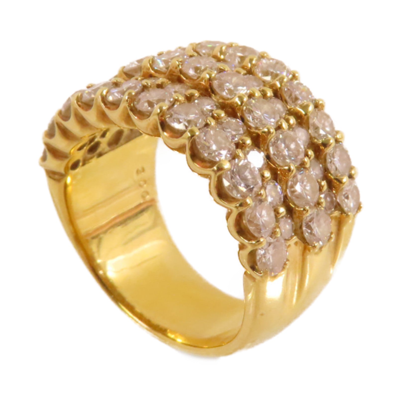 JEWELRY 18K黃金/3.00ct鑚石Diamond Ring戒指US#6