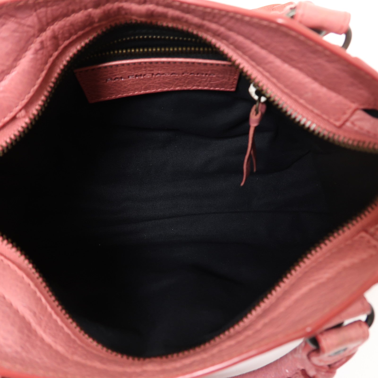 BALENCIAGA 牛皮皮革Mini City手挽肩背兩用袋粉紅色