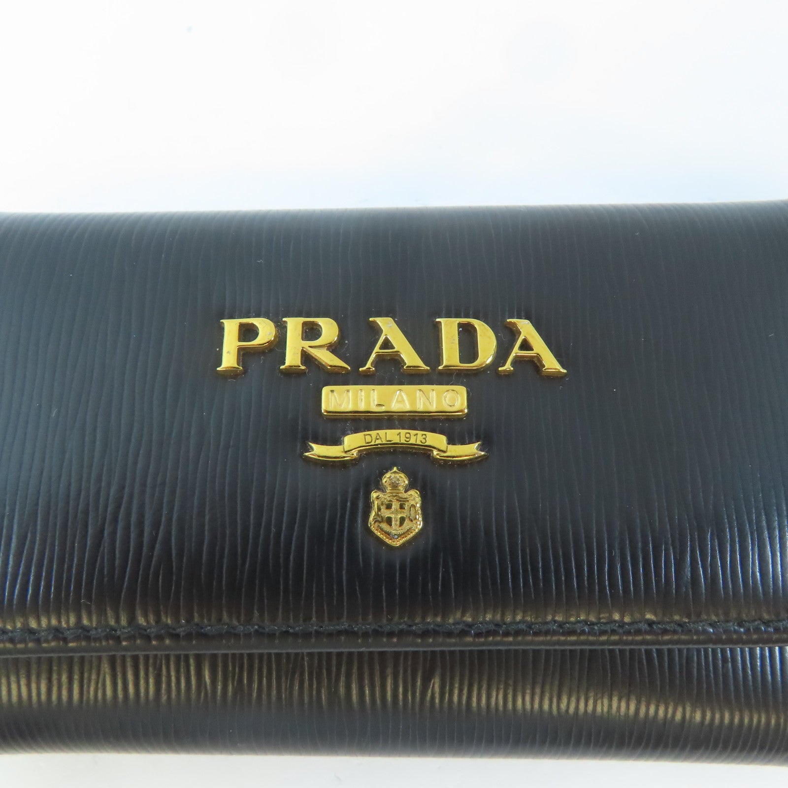 PRADA 牛皮皮革Key Case鎖匙包黑色