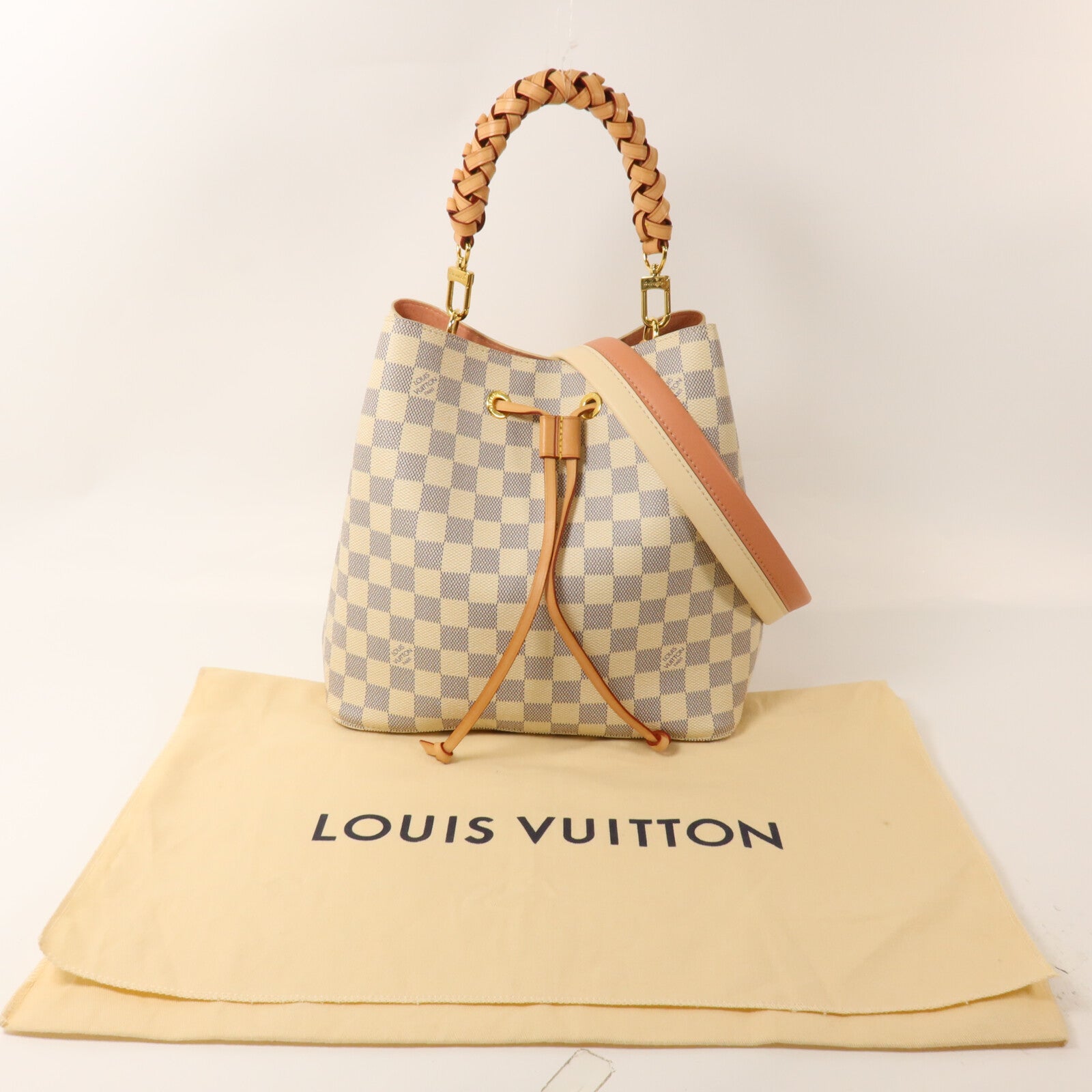 LOUIS VUITTON Damier Azur NeoNoe MM手挽肩背兩用袋