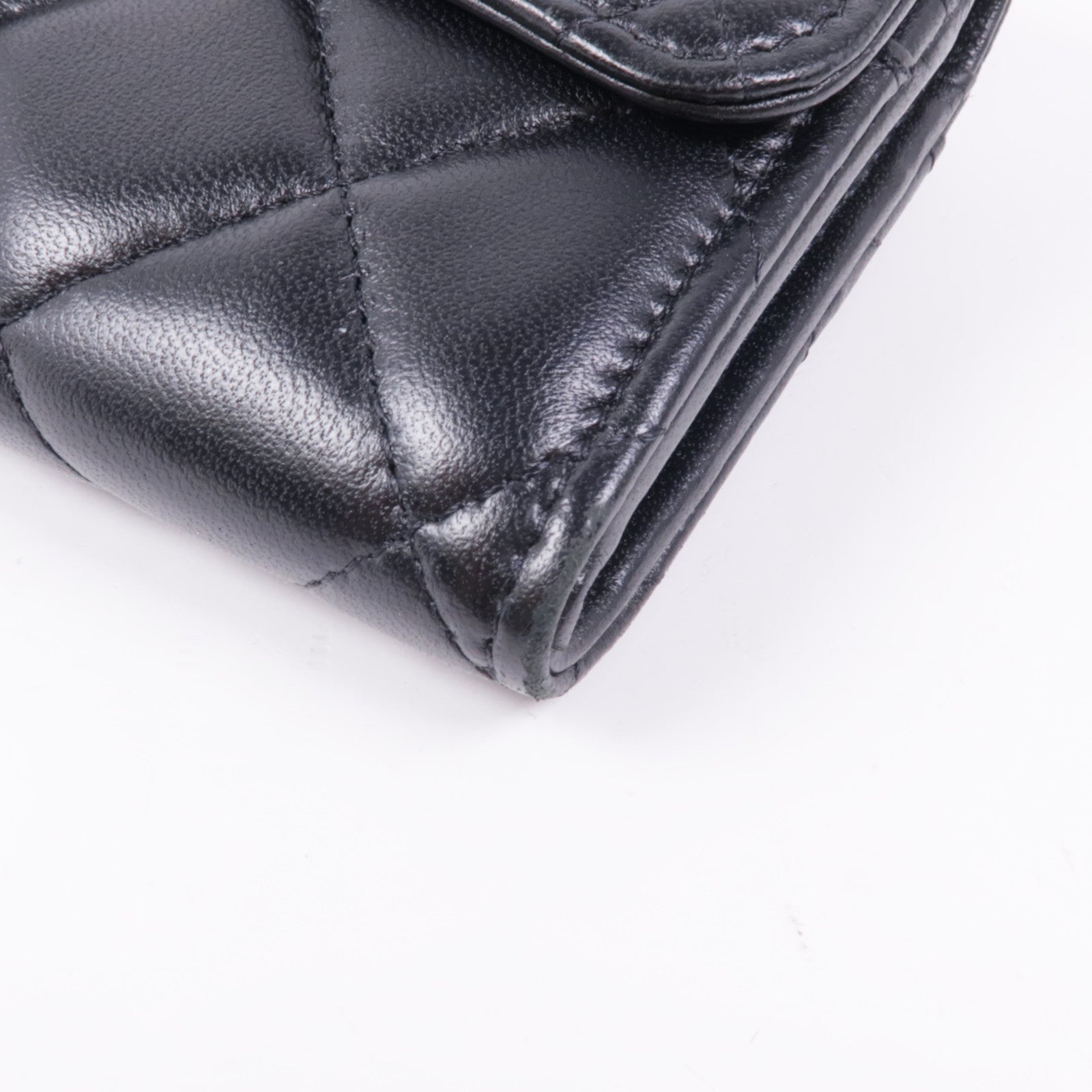 CHANEL 【激減優惠】羊皮皮革Long Wallet金扣長錢包