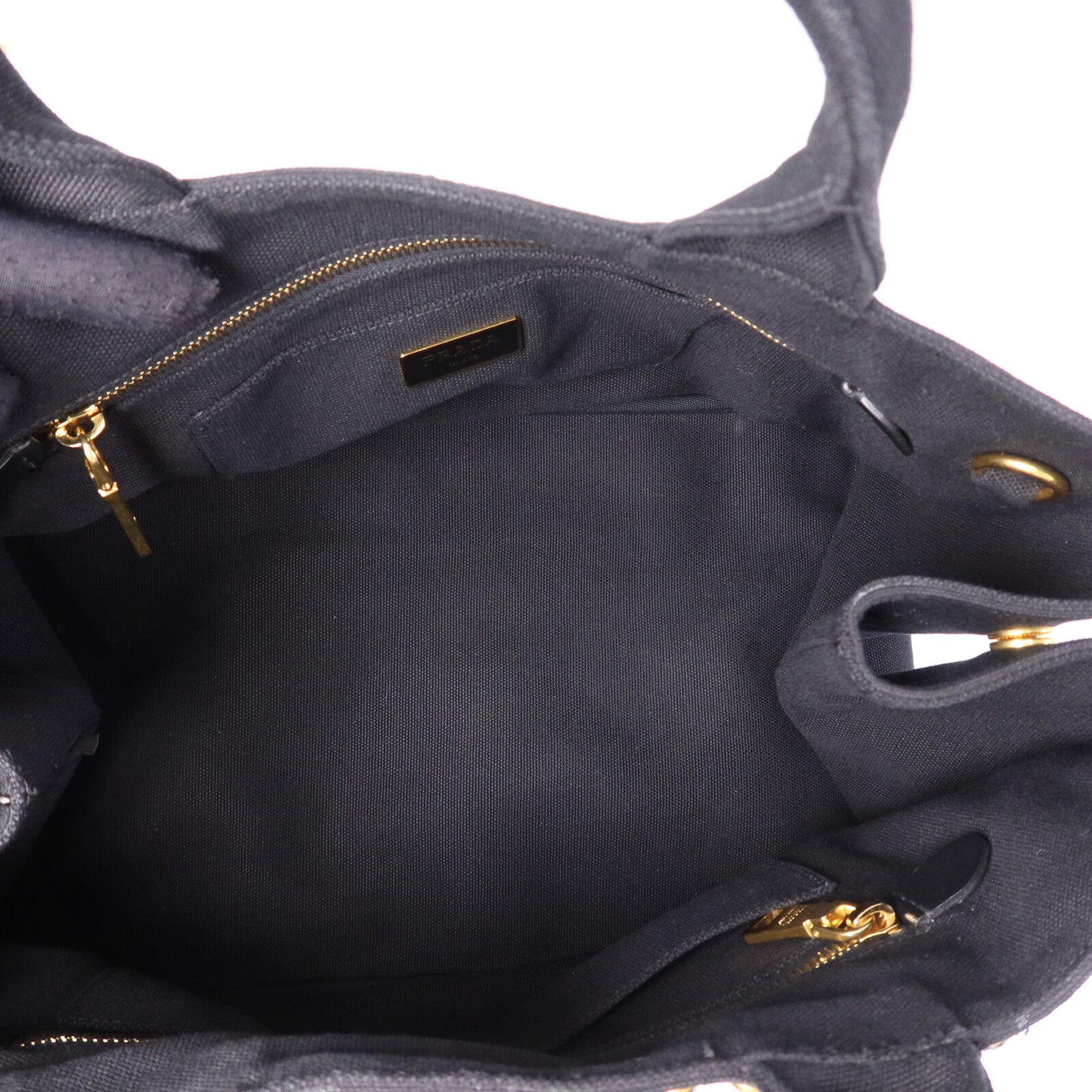 PRADA 棉布HandBag金扣手挽袋