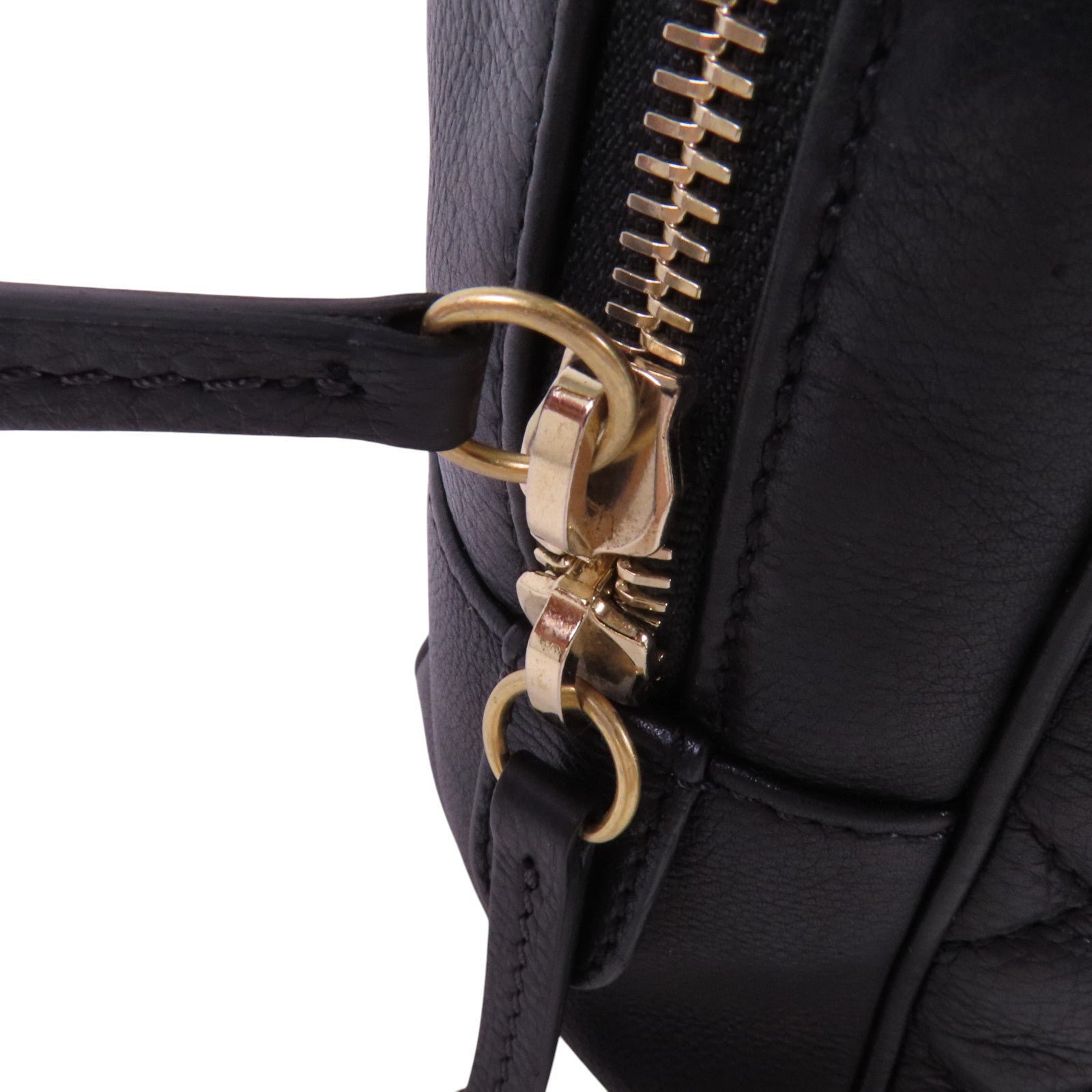 CHANEL 牛皮皮革Chain Shoulder金扣手挽肩背兩用袋