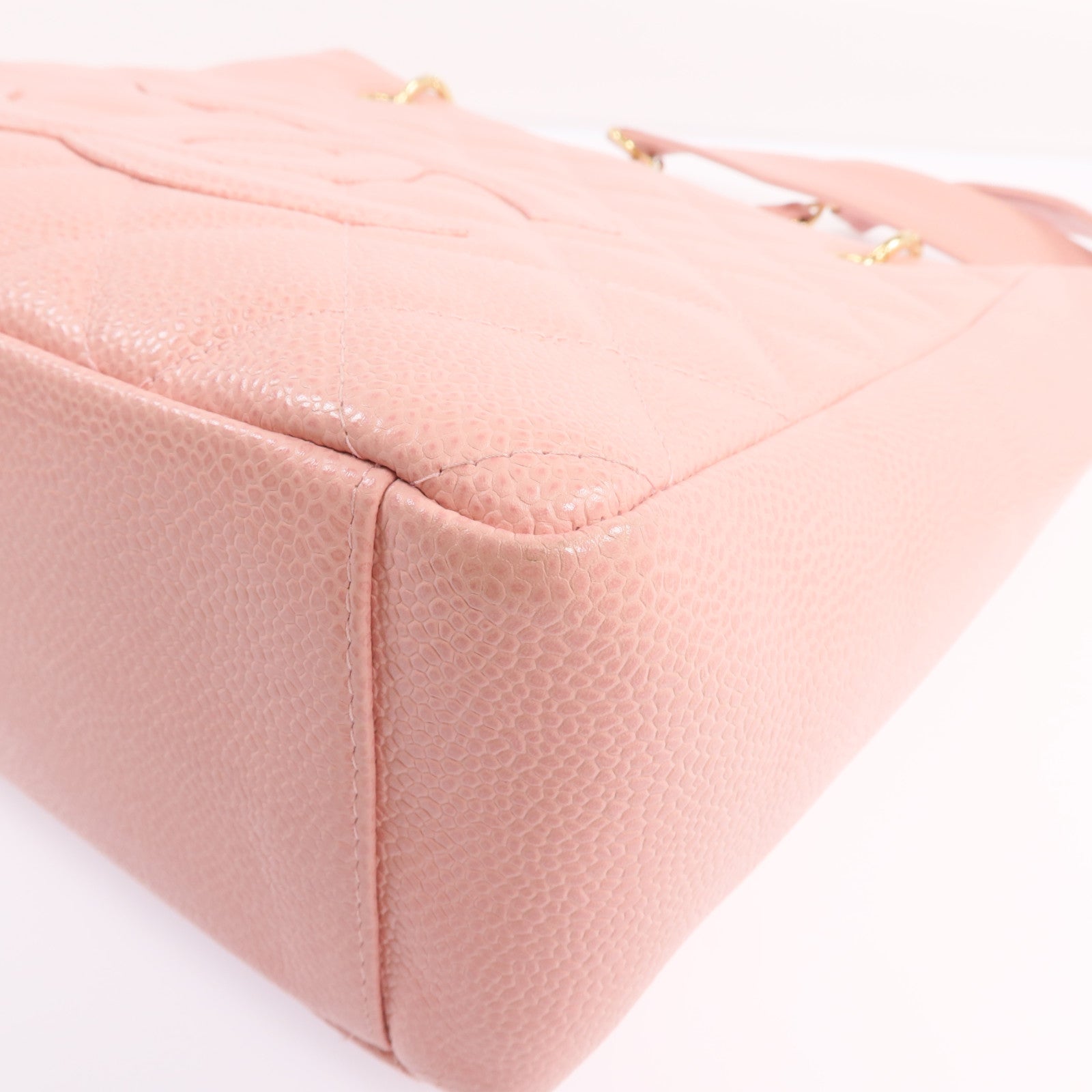 CHANEL PST Petite Shopping Tote Bag金扣鏈帶肩背袋