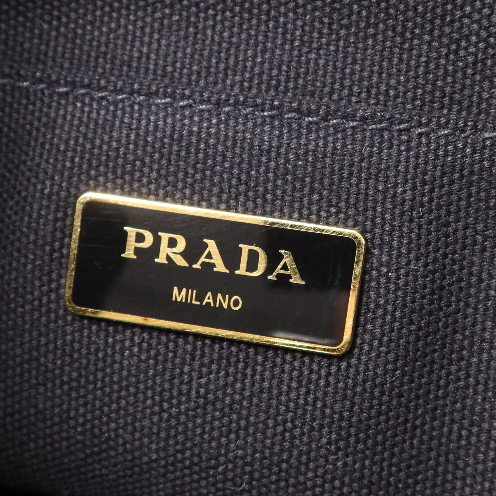 PRADA 棉布HandBag金扣手挽袋