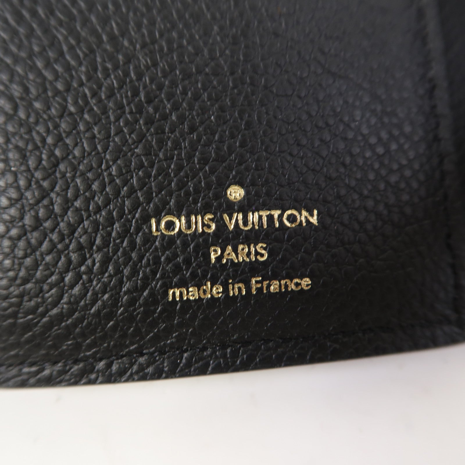 LOUIS VUITTON Monogram Empreinte Victorine Wallet金扣錢包黑色