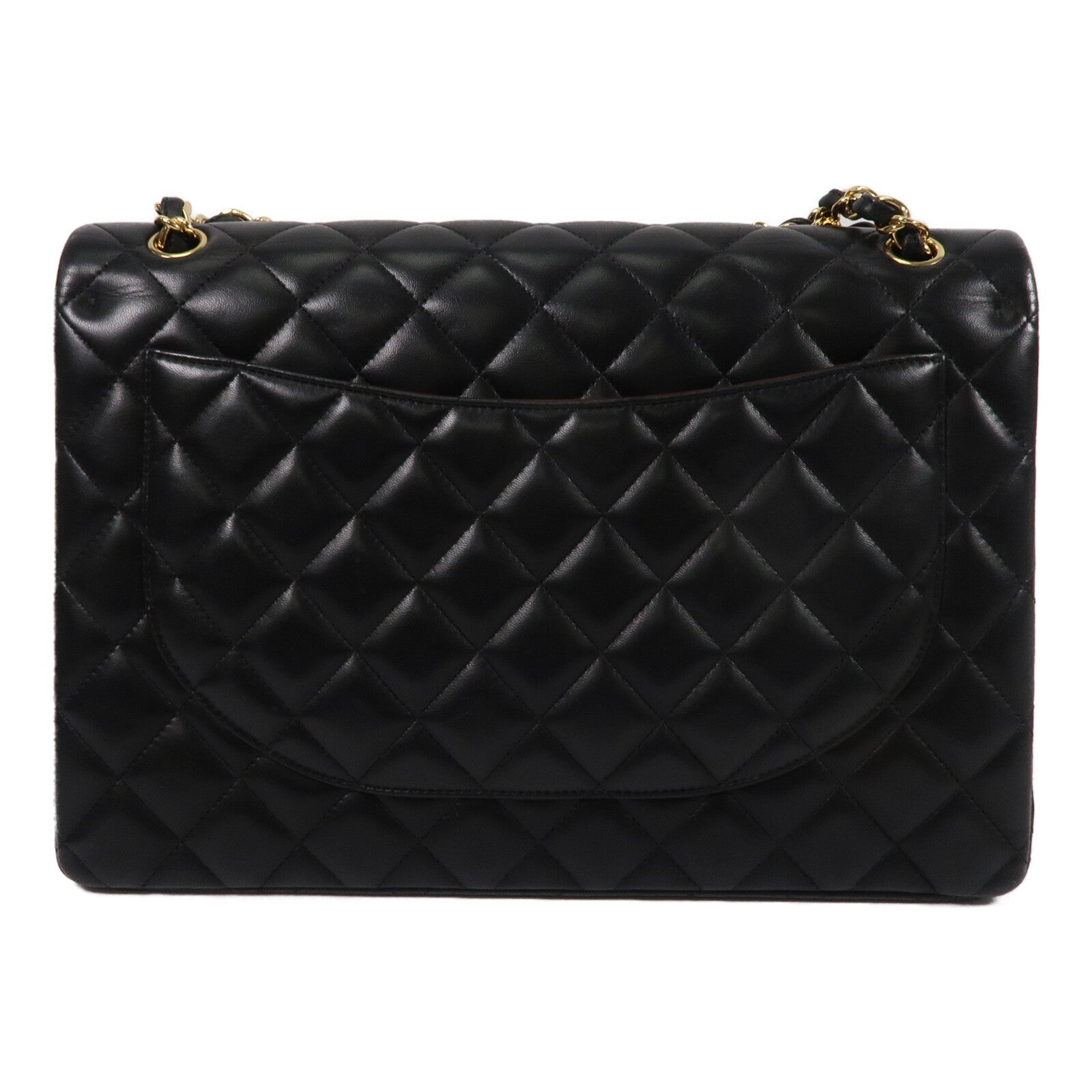 CHANEL 羊皮皮革Maxi Classic鏈帶肩背袋