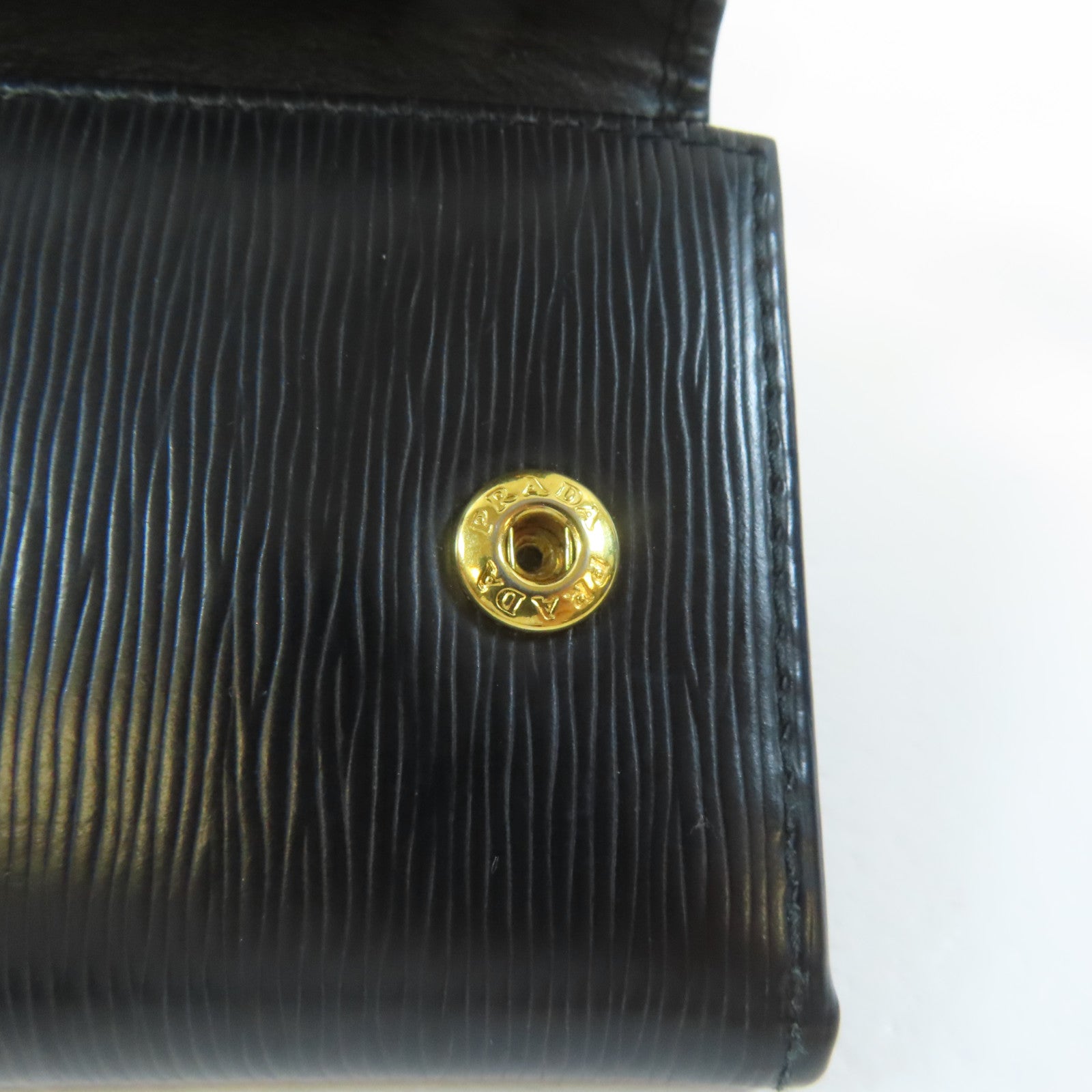 PRADA 牛皮皮革Key Case鎖匙包黑色