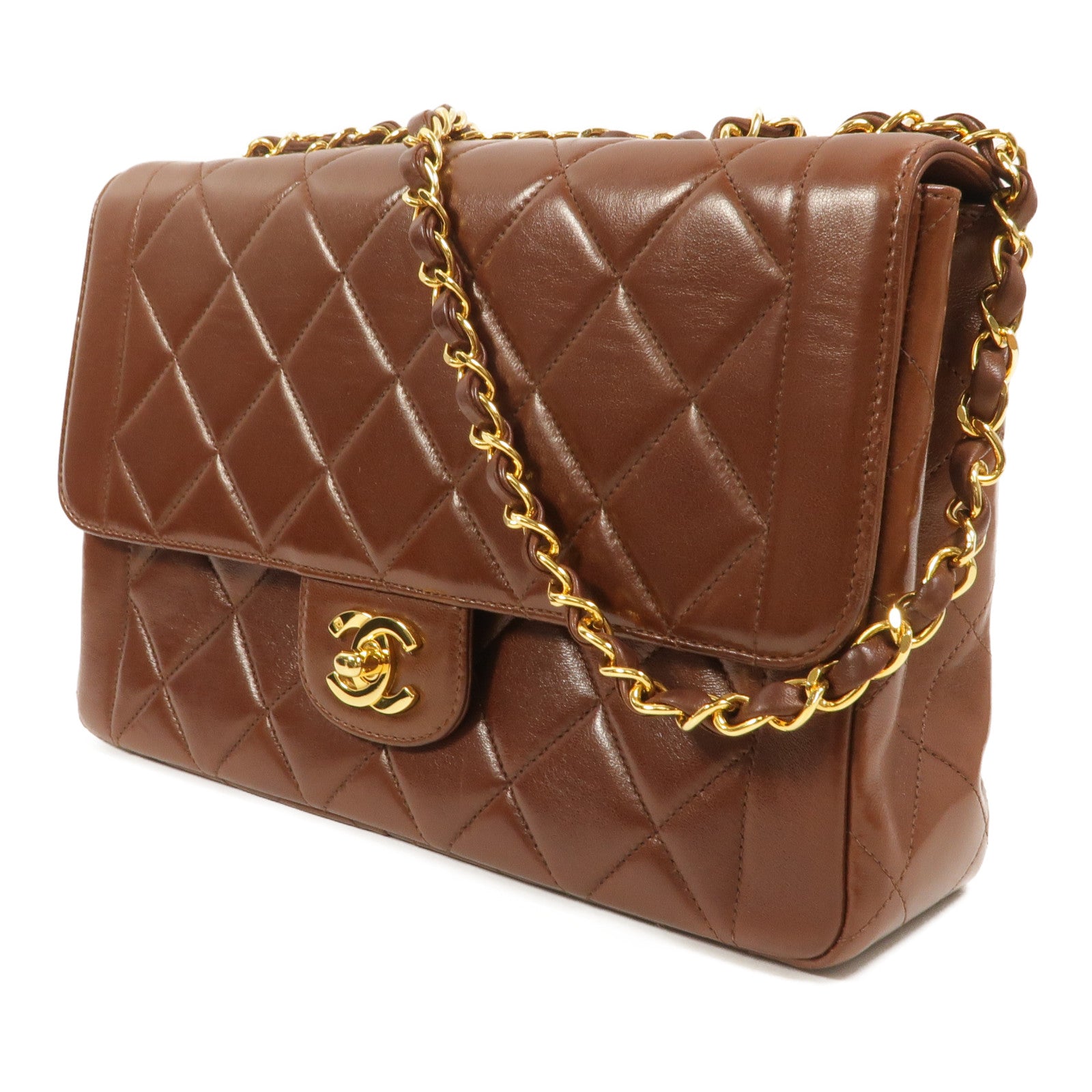 CHANEL 羊皮皮革Vintage Diana Medium鏈帶肩背袋