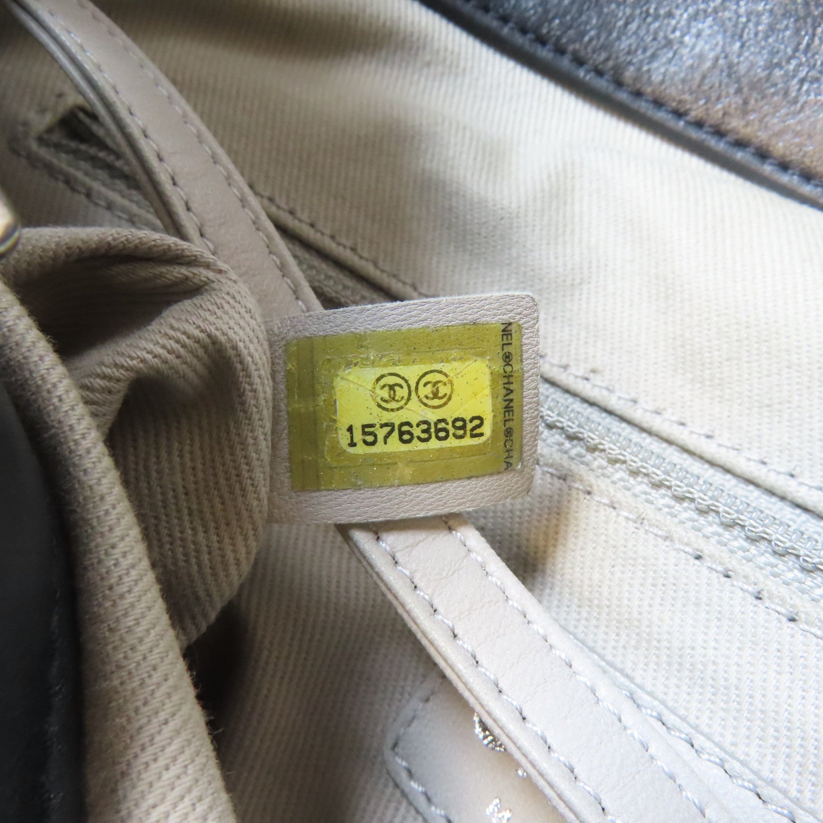 CHANEL 菱格牛皮皮革Shoulder Bag鏈帶肩背袋黑色