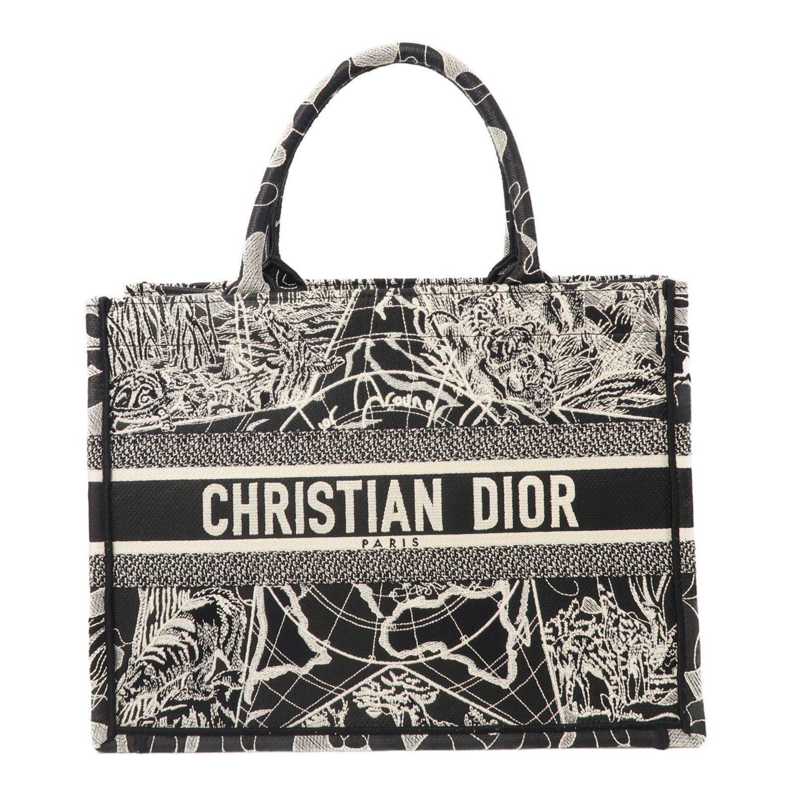 Dior 【激減優惠】帆布Book Tote Medium手挽袋黑色