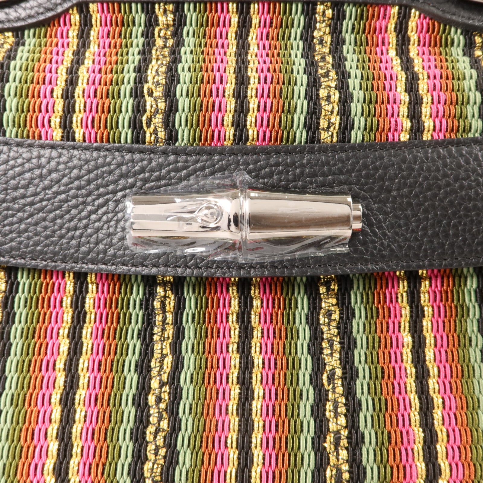 Longchamp 牛皮皮革/刺繡Madeleine手挽肩背兩用袋