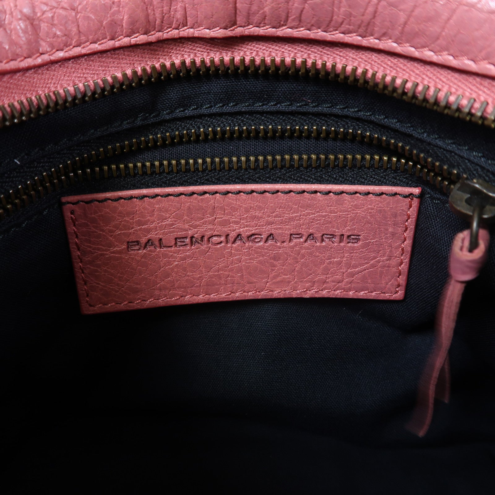 BALENCIAGA 牛皮皮革Mini City手挽肩背兩用袋粉紅色