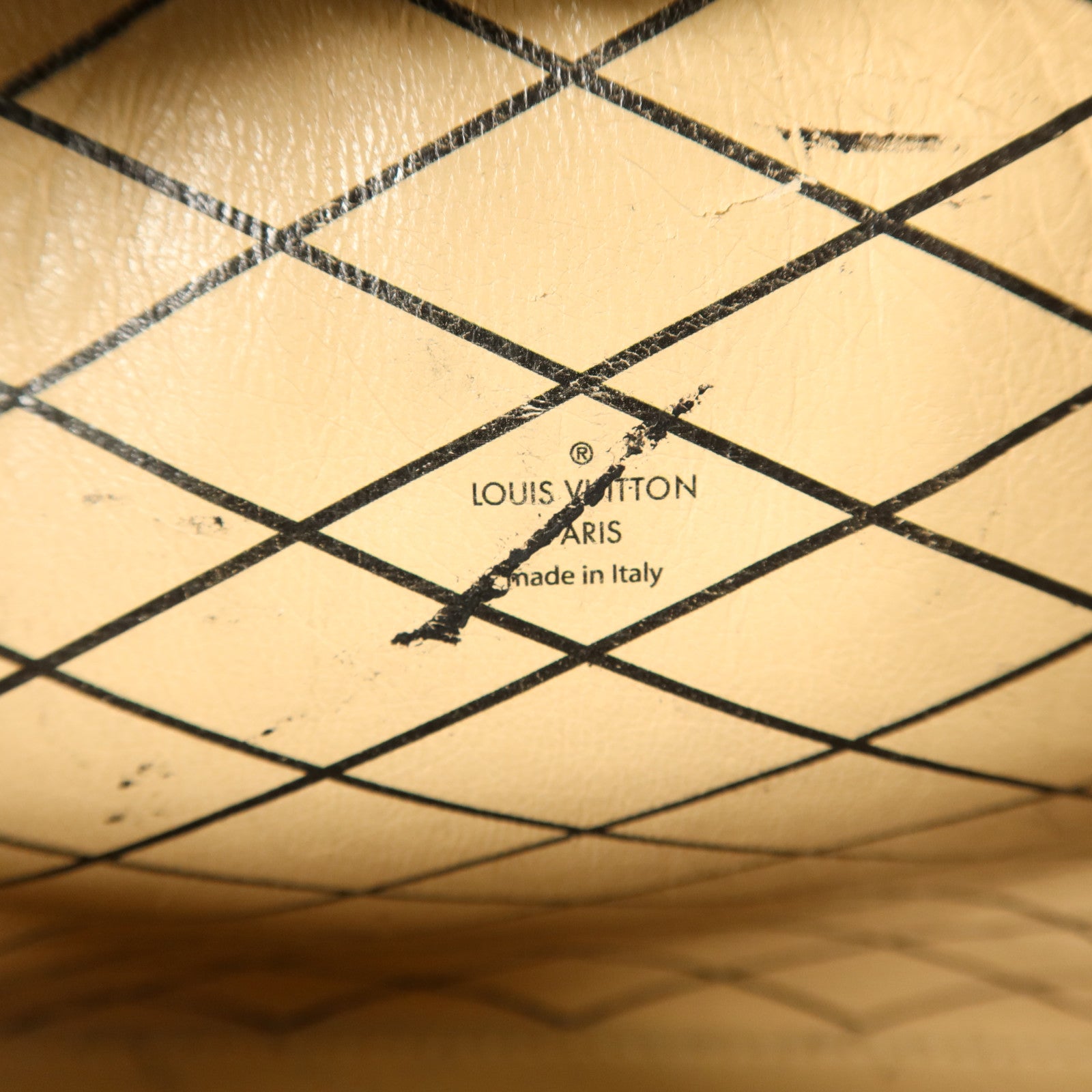 LOUIS VUITTON 帆布Petite Malle Soft MM金扣肩背袋