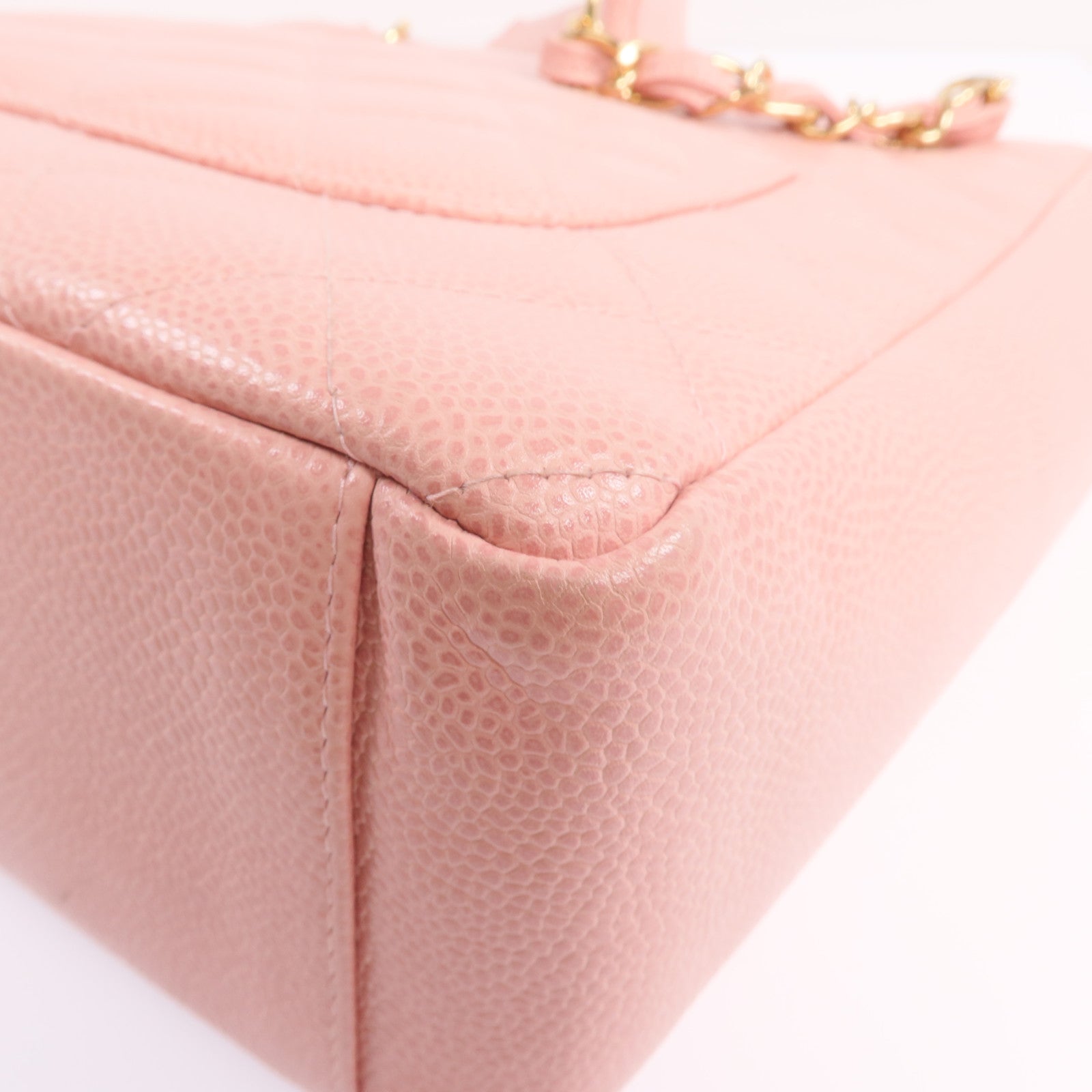CHANEL PST Petite Shopping Tote Bag金扣鏈帶肩背袋